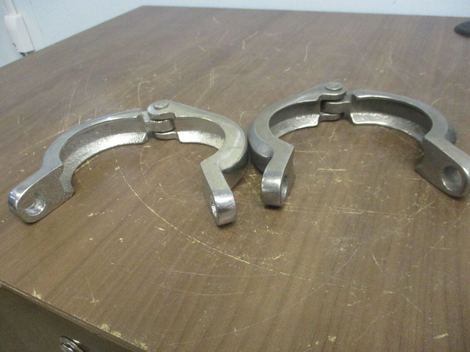 Misc. Brand Stainless Steel Sanitary Clamp Size: 2.5" Used *No Bolt* *Lot of 2*