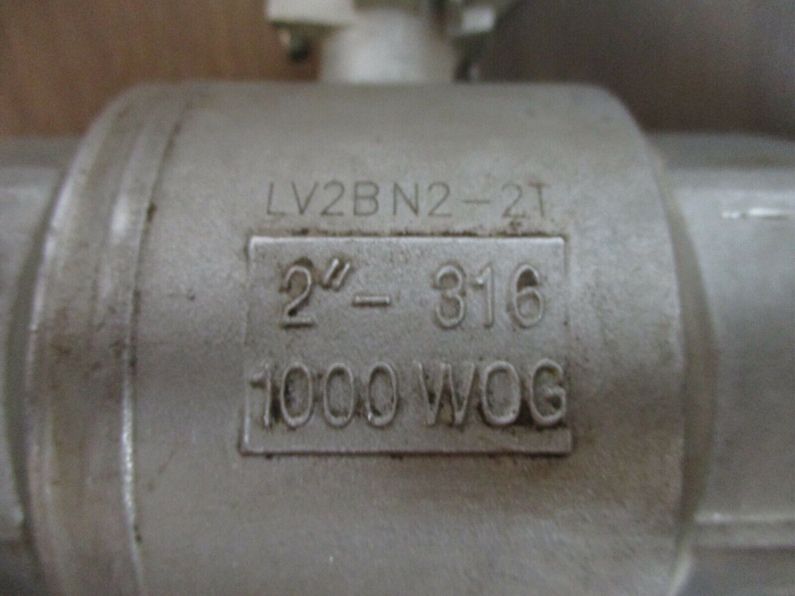 Anchor Fluid Power Stainless Steel Ball Valve LV2BN2-2T Size: 2" 1000 WOG Used