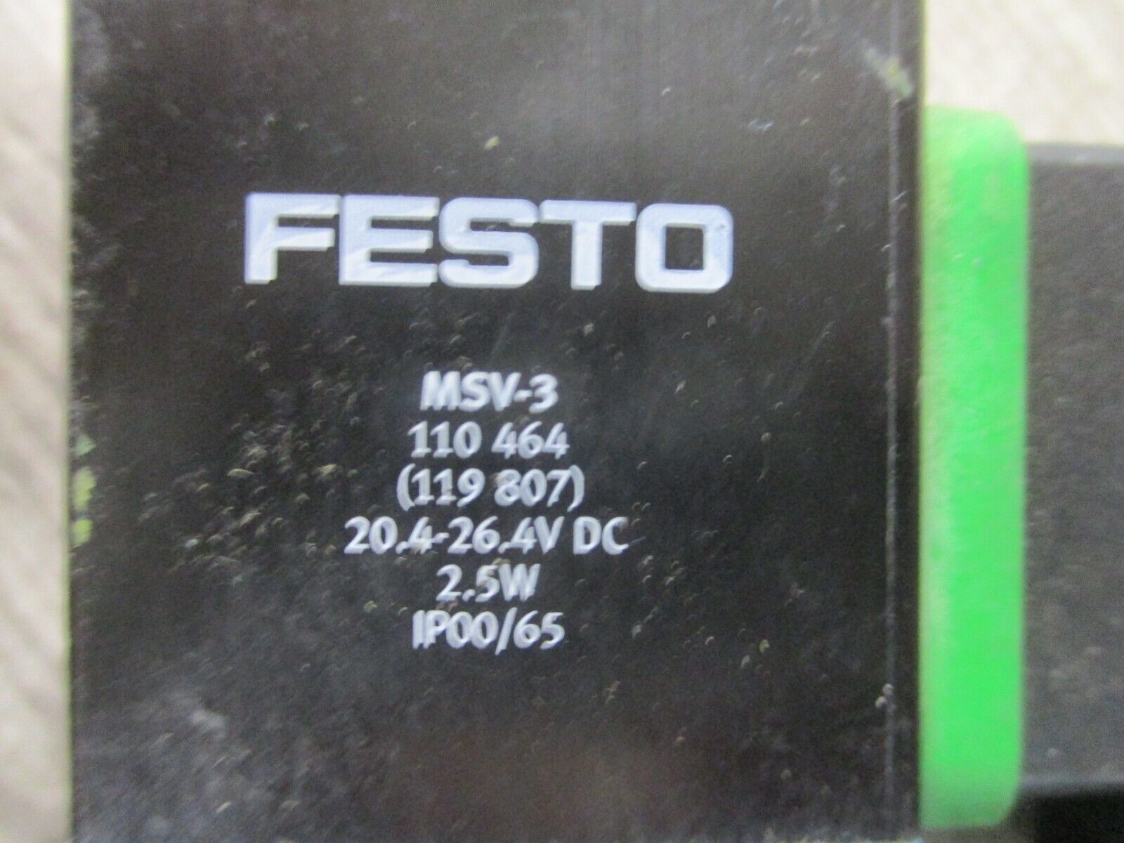 Festo Solenoid Valve MVH-5-1/8-L-B 40-145PSI Used