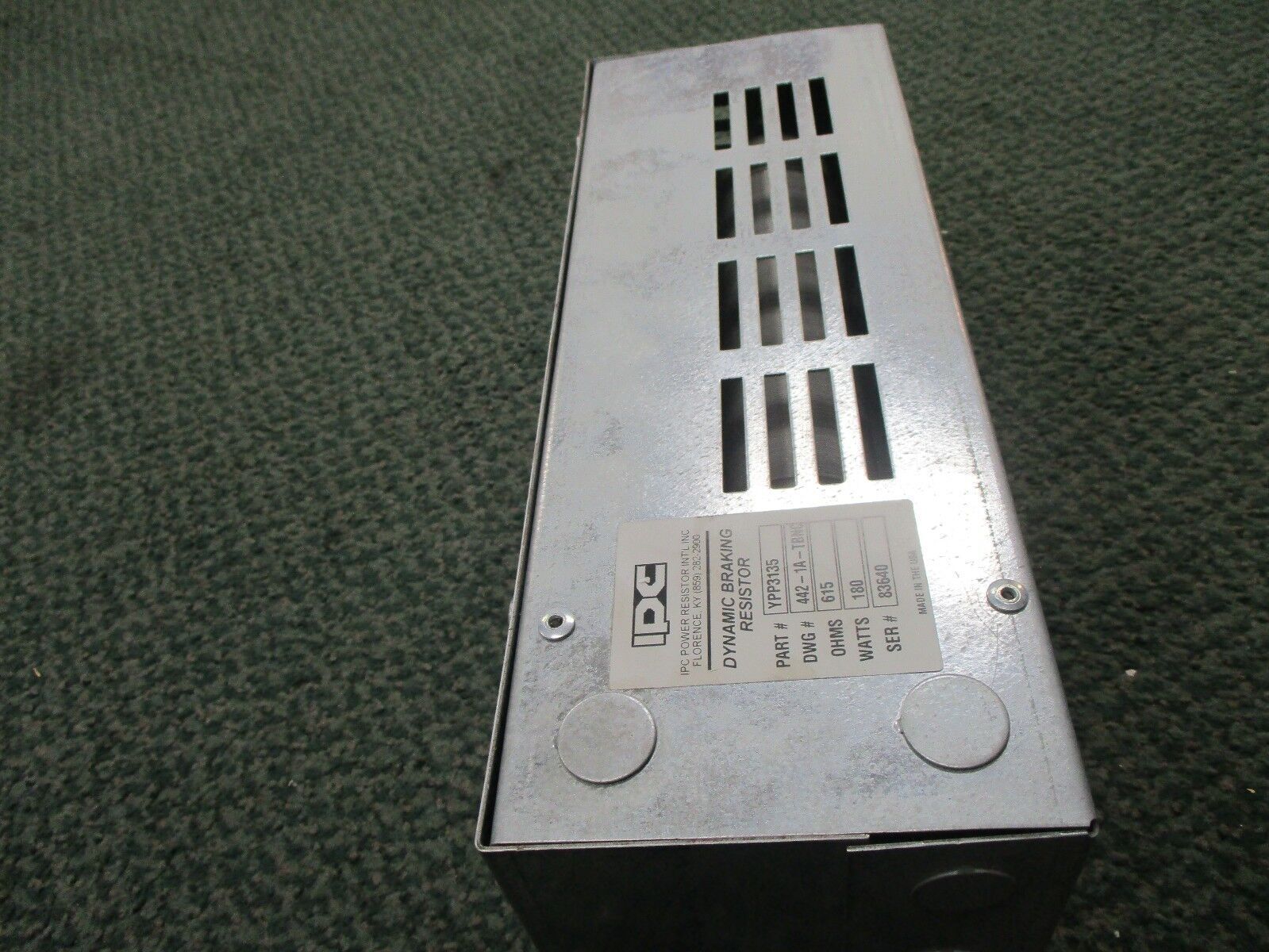 IPC Dynamic Braking Resistor YPP3135 615ohms 180w Used