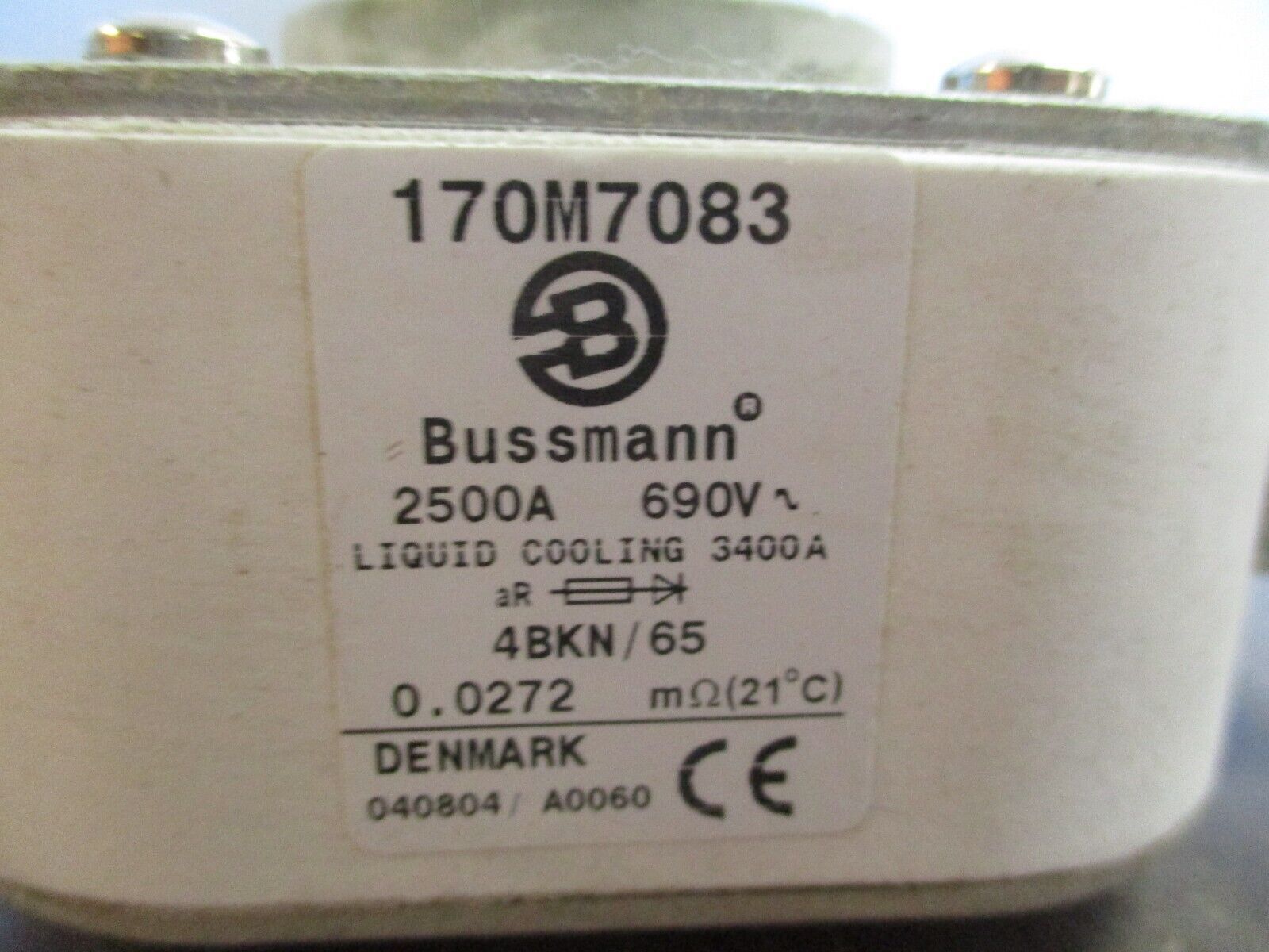 Bussmann Fuse 170M7083 2500A 690V Used