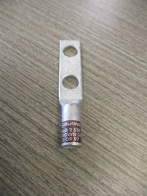 Burndy Hylug Crimp Lug YA2CL2TC38 2STR-(2) 3/8 Stud *Box of 12* Used.