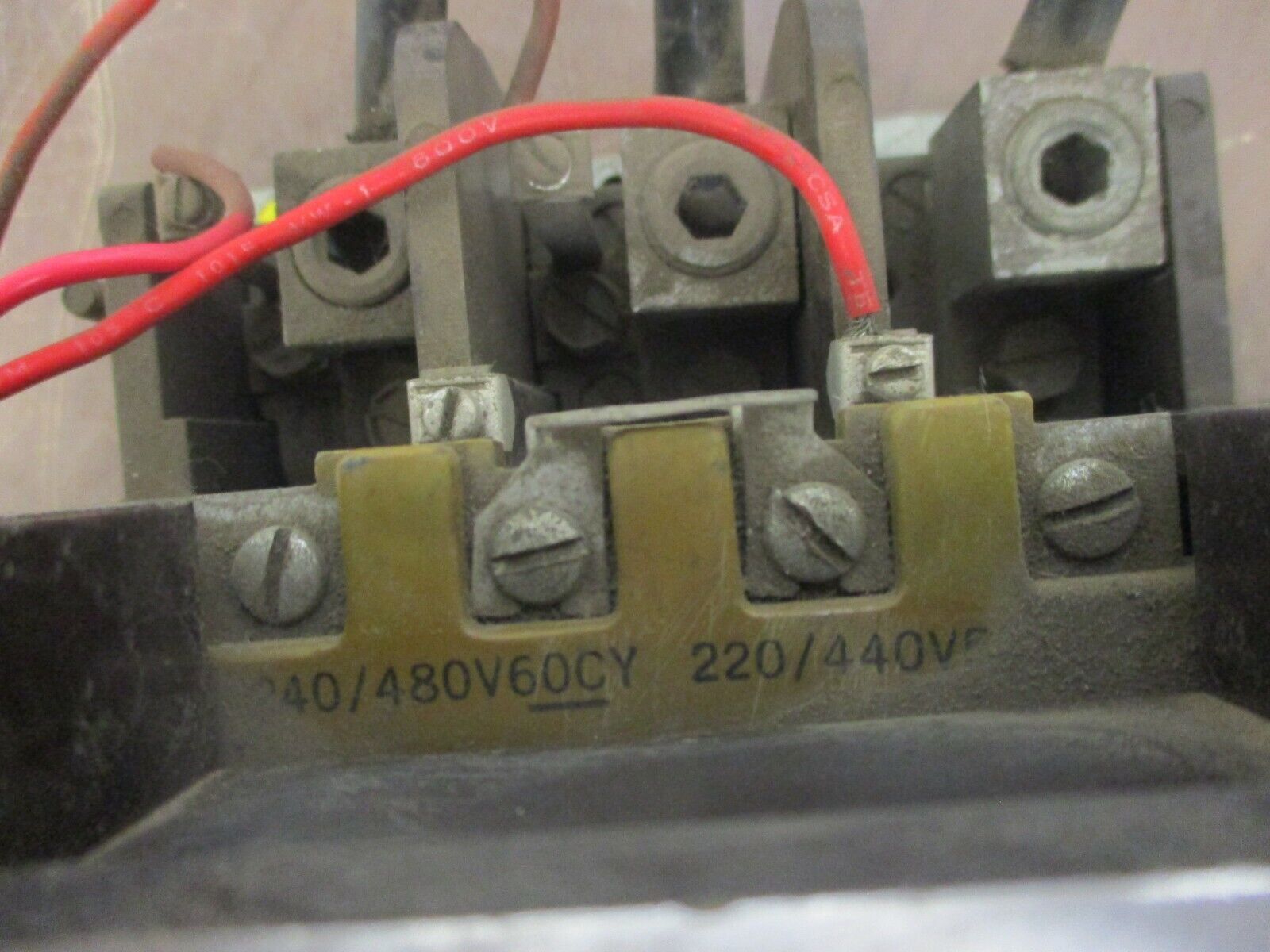 Cutler-Hammer Size 4 Starter A10FG0 240/480V Coil 135A Used