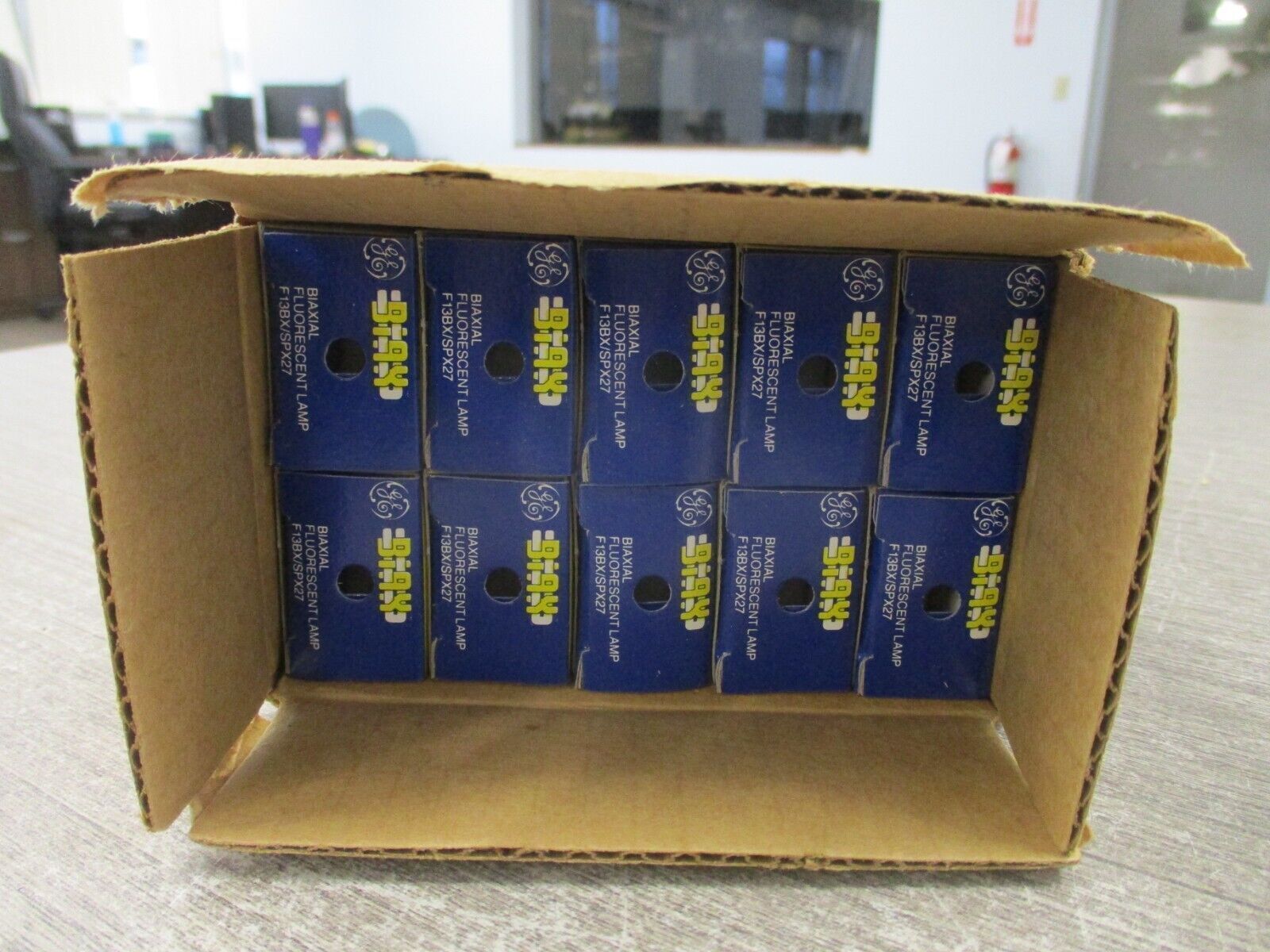 GE BIAX Biaxial Fluorescent Lamp F13BX/SPX27 2700K 13W *Box of 10* New Surplus