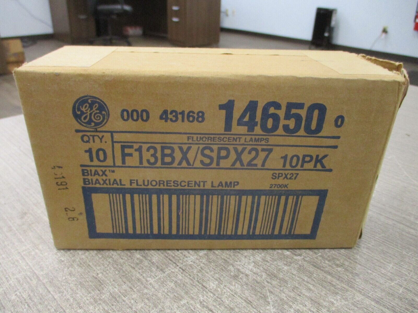 GE BIAX Biaxial Fluorescent Lamp F13BX/SPX27 2700K 13W *Box of 10* New Surplus