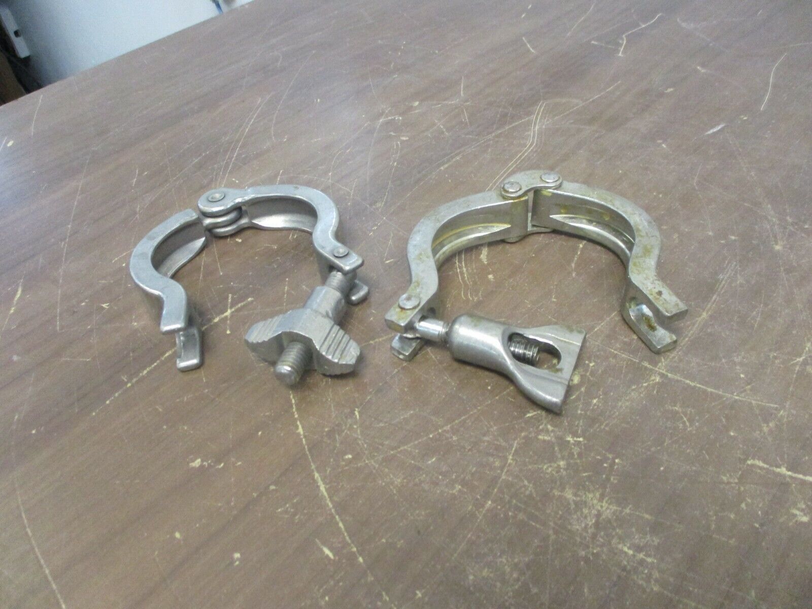 Misc. Brand Stainless Steel Sanitary Clamp Size: 1.5" Used **Lot of 2**