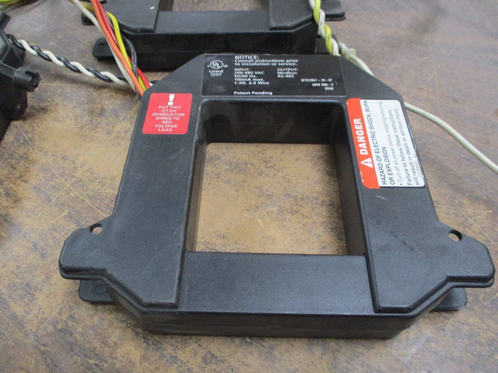 Square D PowerLogic Enercept Meter 3020 B08-3 800A Output: Modbus RS-485 Used