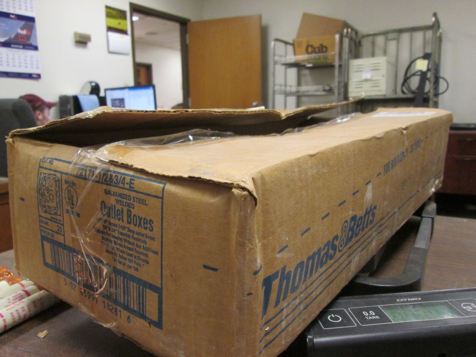 Thomas & Betts Outlet Box 72171-1/2&3/4-E Box of 20 New Surplus