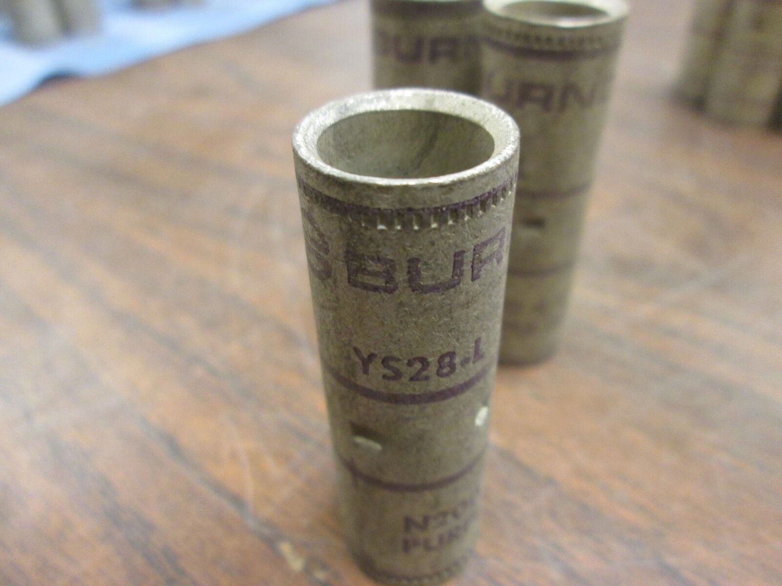Burndy Butt Splice YS28-L N200 4/0 STR *Lot of 3* New Surplus