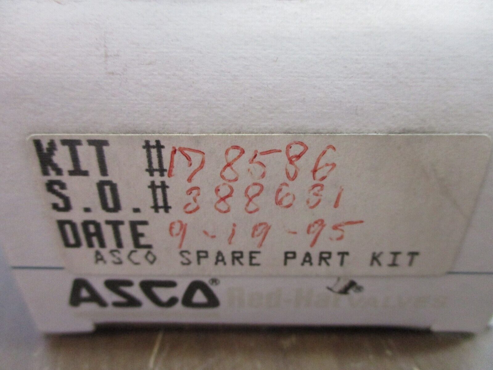 ASCO Spare Part Kit 178586 New Surplus