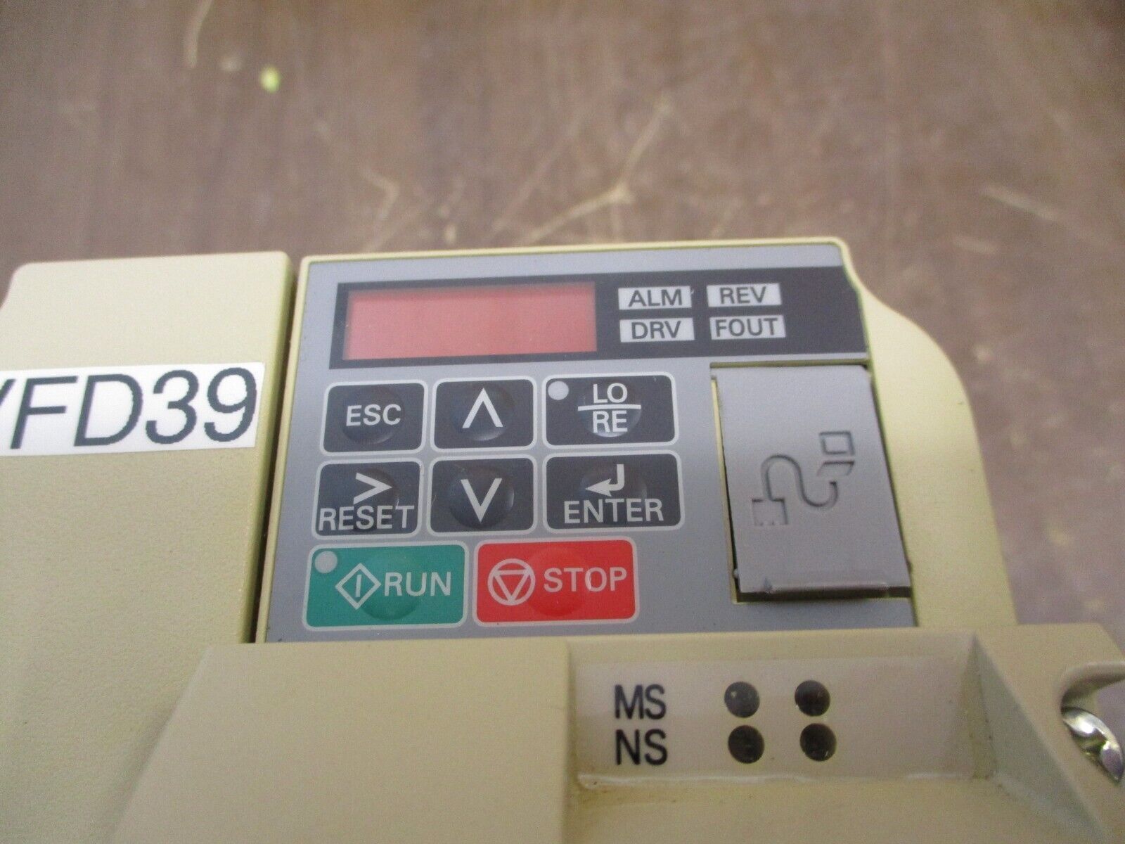 Yaskawa V1000 AC Drive CIMR-VU4A0009FAA Rev. C 5HP 3Ph Used