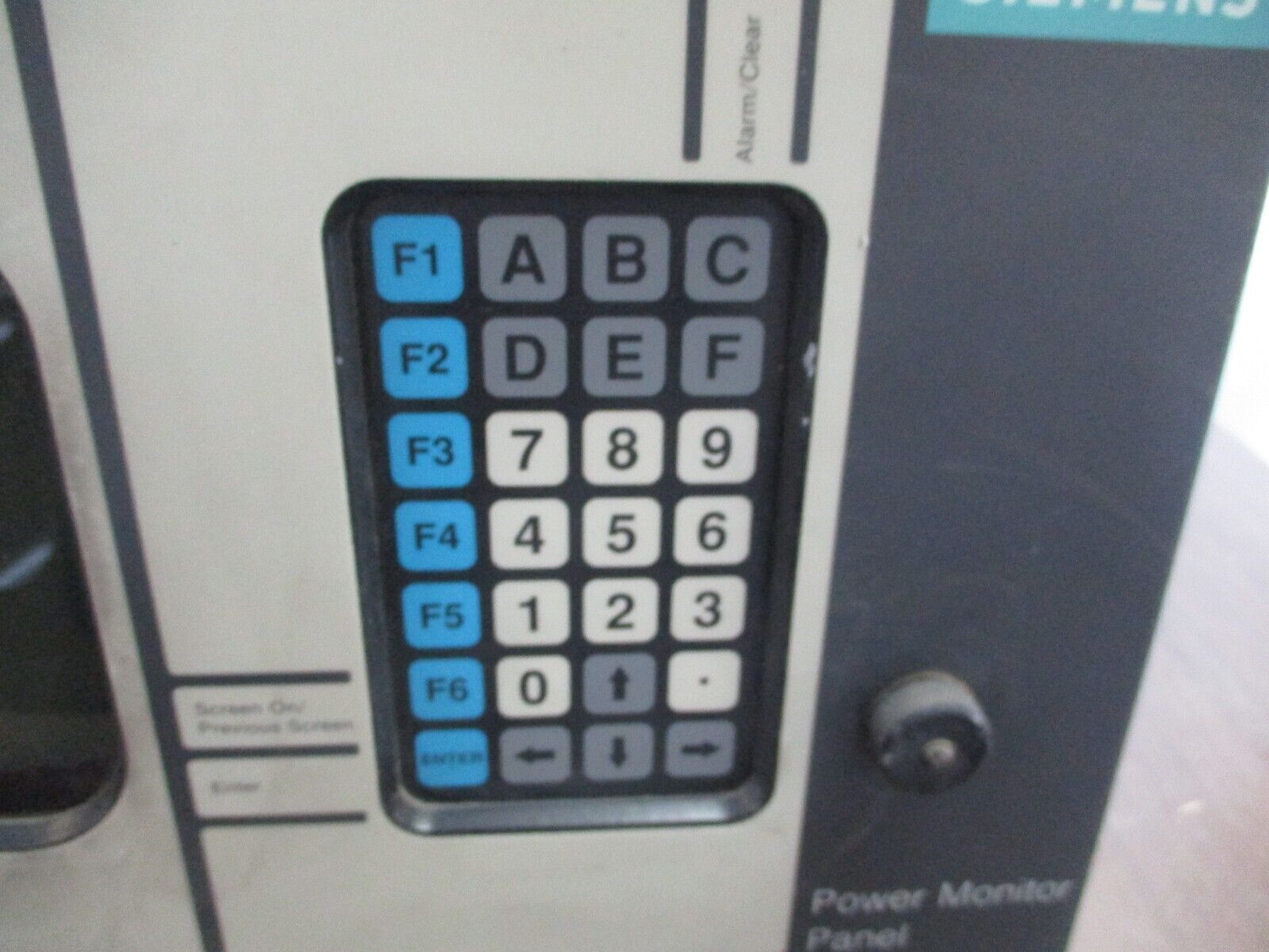 Siemens 4810E Power Monitor Panel 91084-703 115/230V 0.32/0.16A 60/50Hz Used