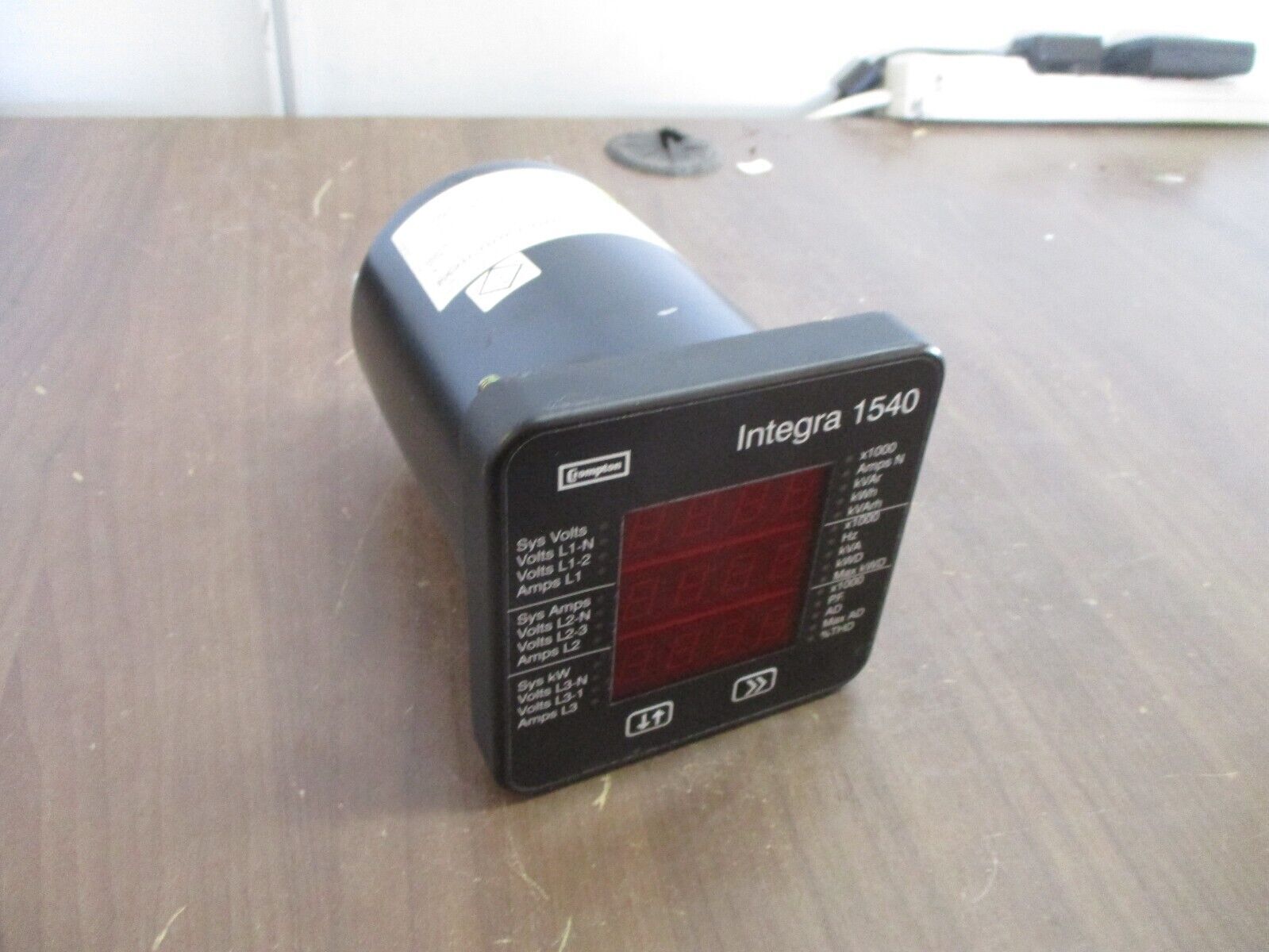 Crompton Integra 1540 Digital Meter INT-1544-120-5-L-M Input: 120V Aux: 12-48VDC