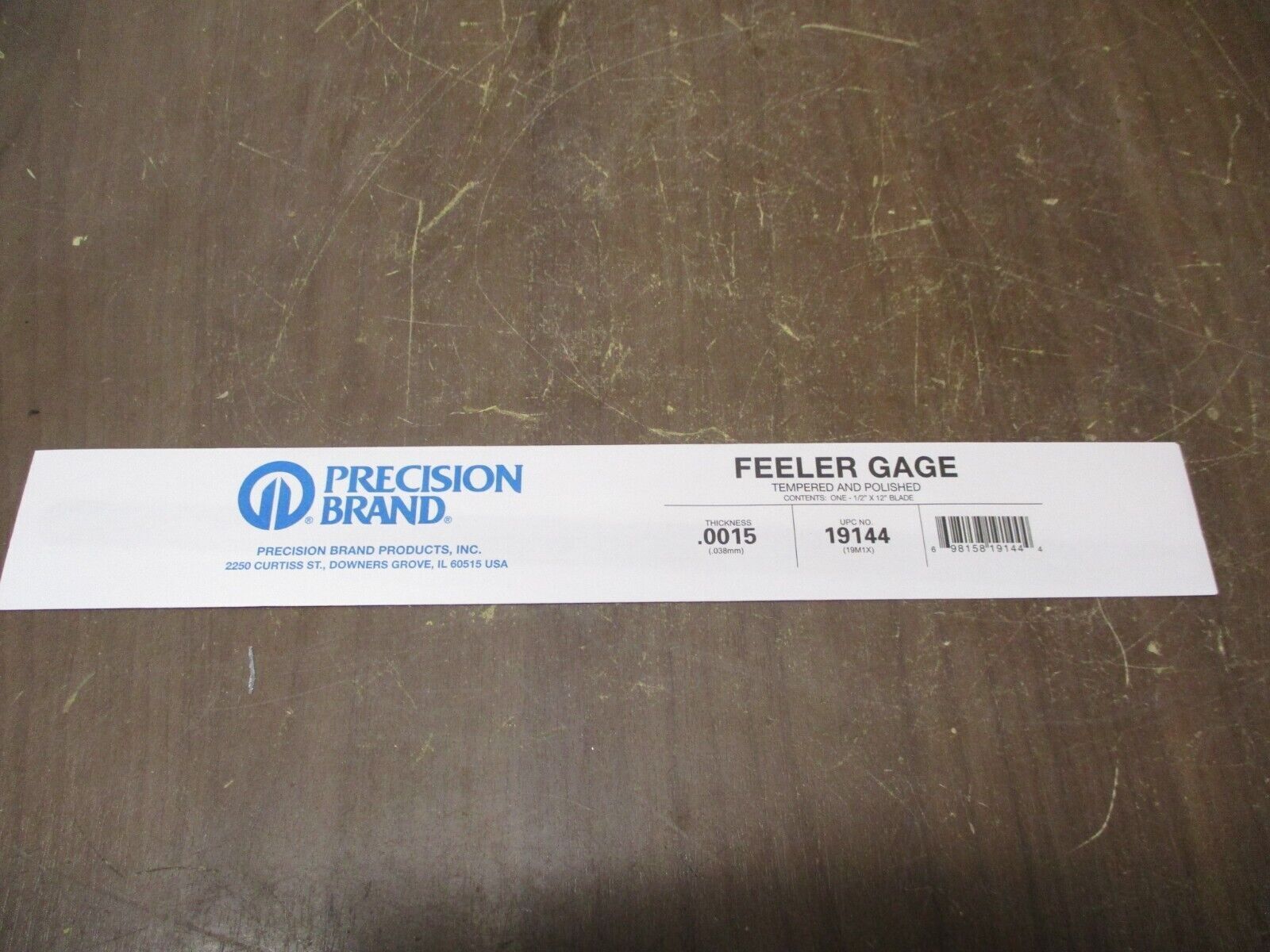 Precision Brand Feeler Gage 19145 Thickness: 0.0015 *Box of 12* New Surplus