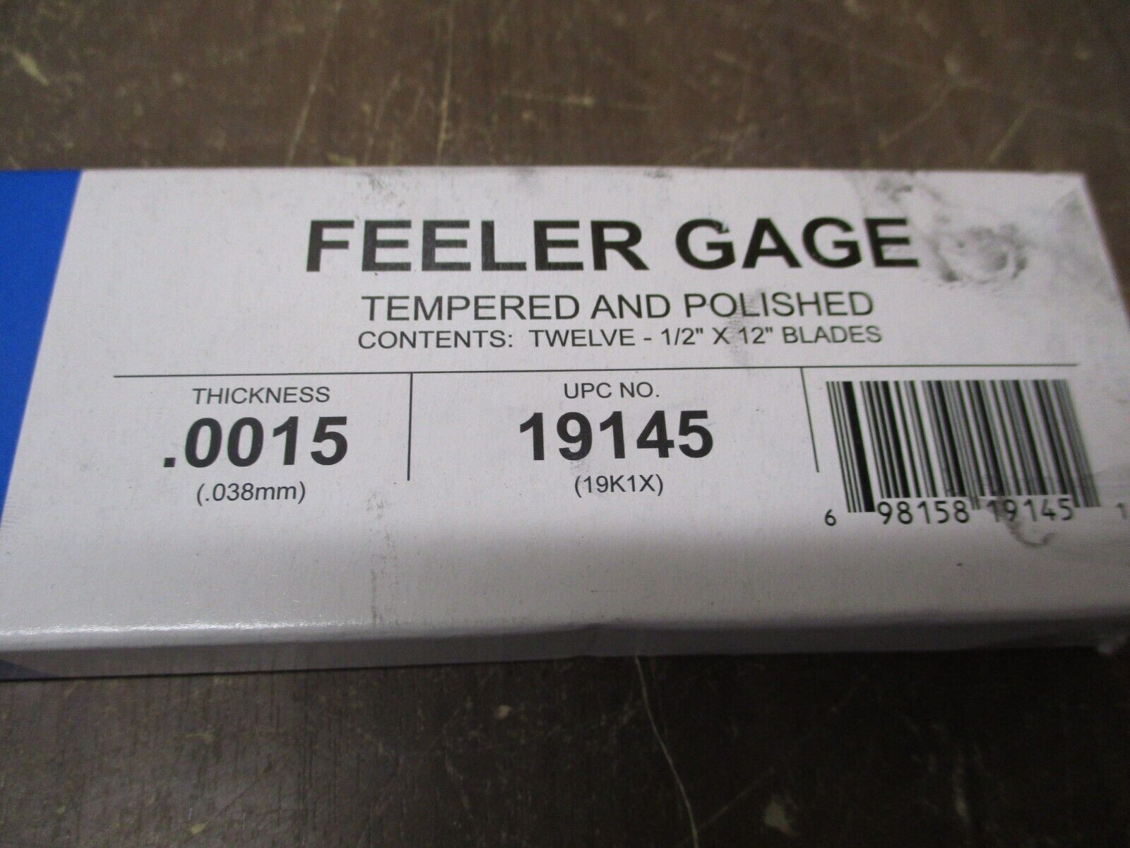 Precision Brand Feeler Gage 19145 Thickness: 0.0015 *Box of 12* New Surplus