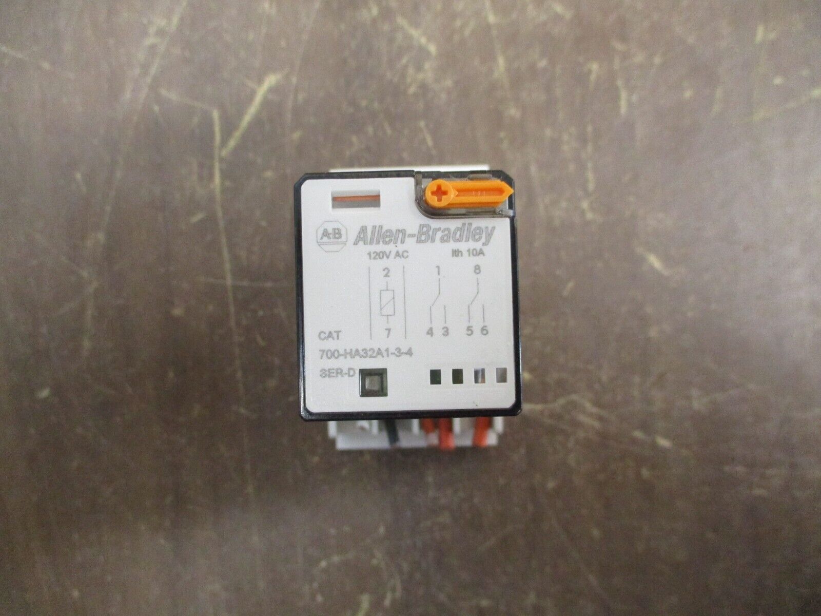Allen-Bradley Relay 700-HA32A1-3-4 120V Coil w/ Base Used