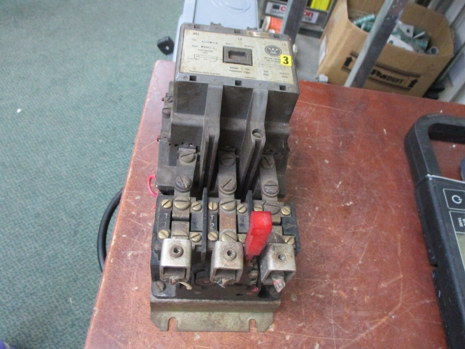 Westinghouse Size 3 Starter A200M3CR 120/240V Coil 90A 600V Used