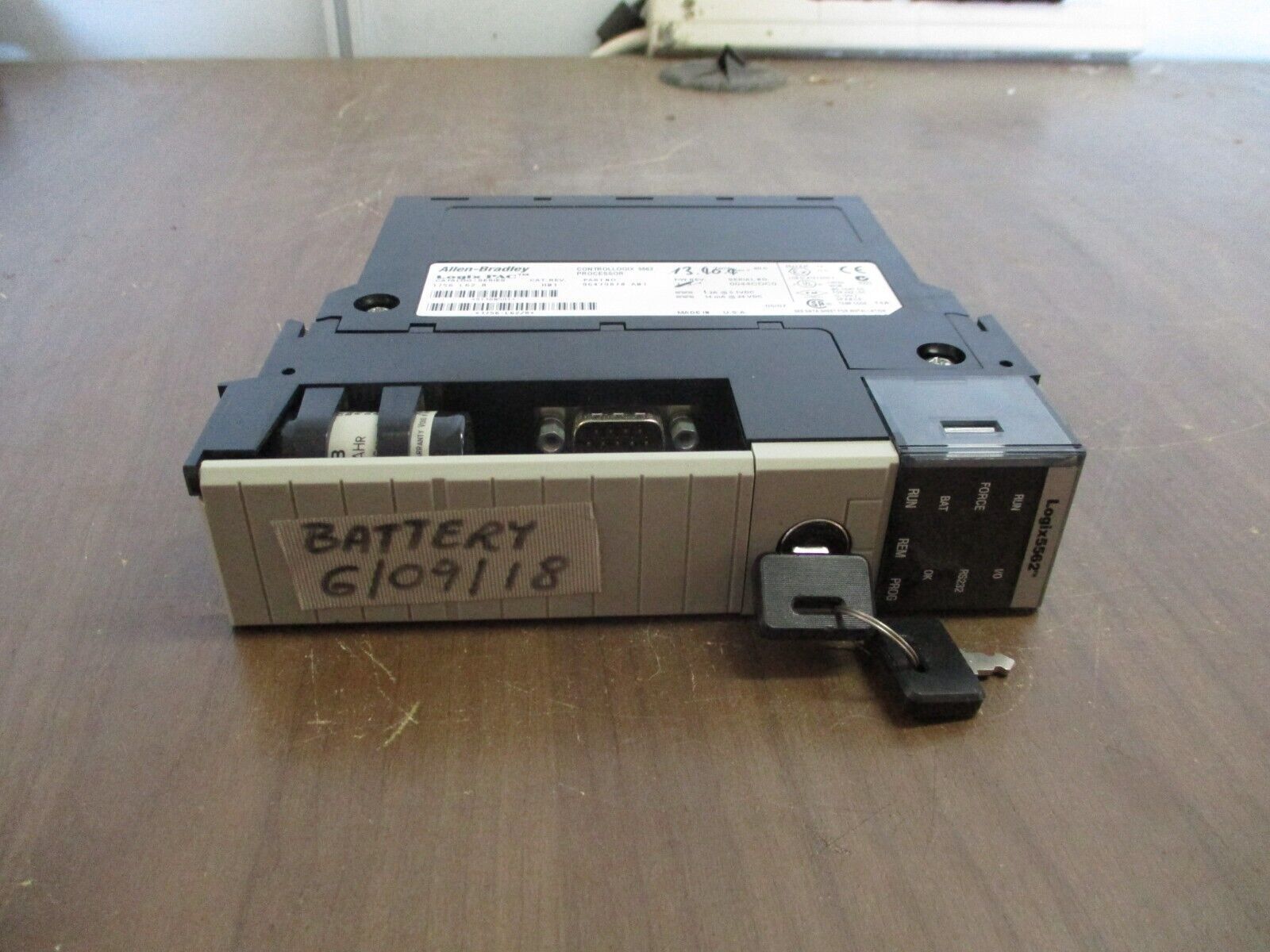 Allen-Bradley Logix PAC ControlLogix 5562 Processor Unit 1756-L62 Ser. B Used