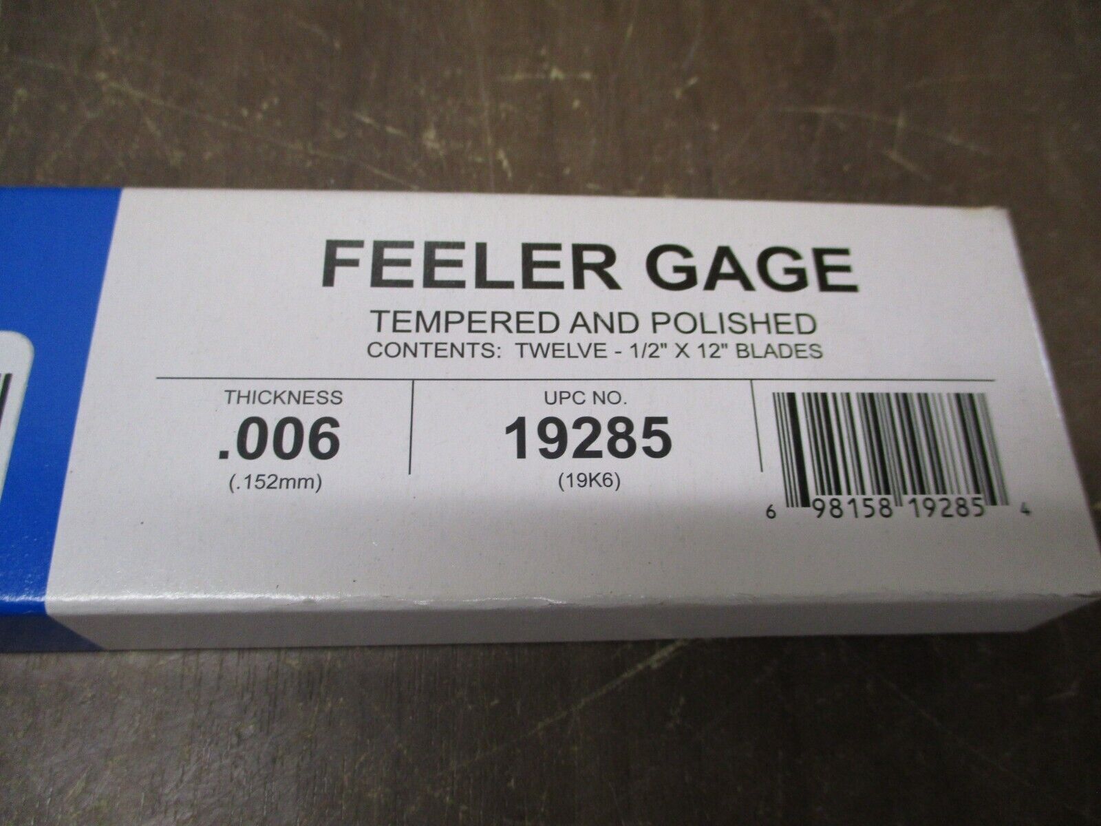 Precision Brand Feeler Gage 19285 Thickness: 0.006 *Box of 12* New Surplus