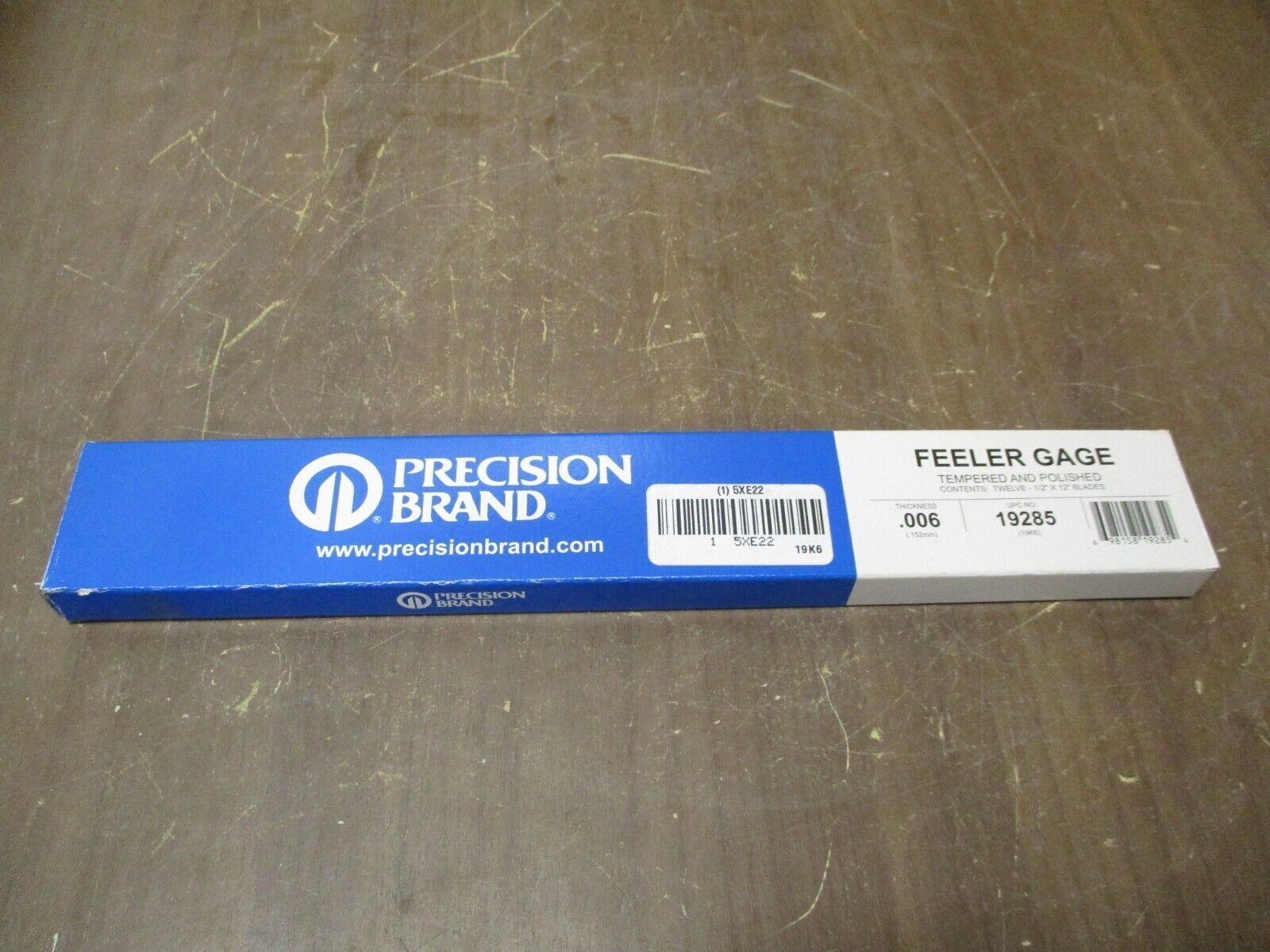 Precision Brand Feeler Gage 19285 Thickness: 0.006 *Box of 12* New Surplus