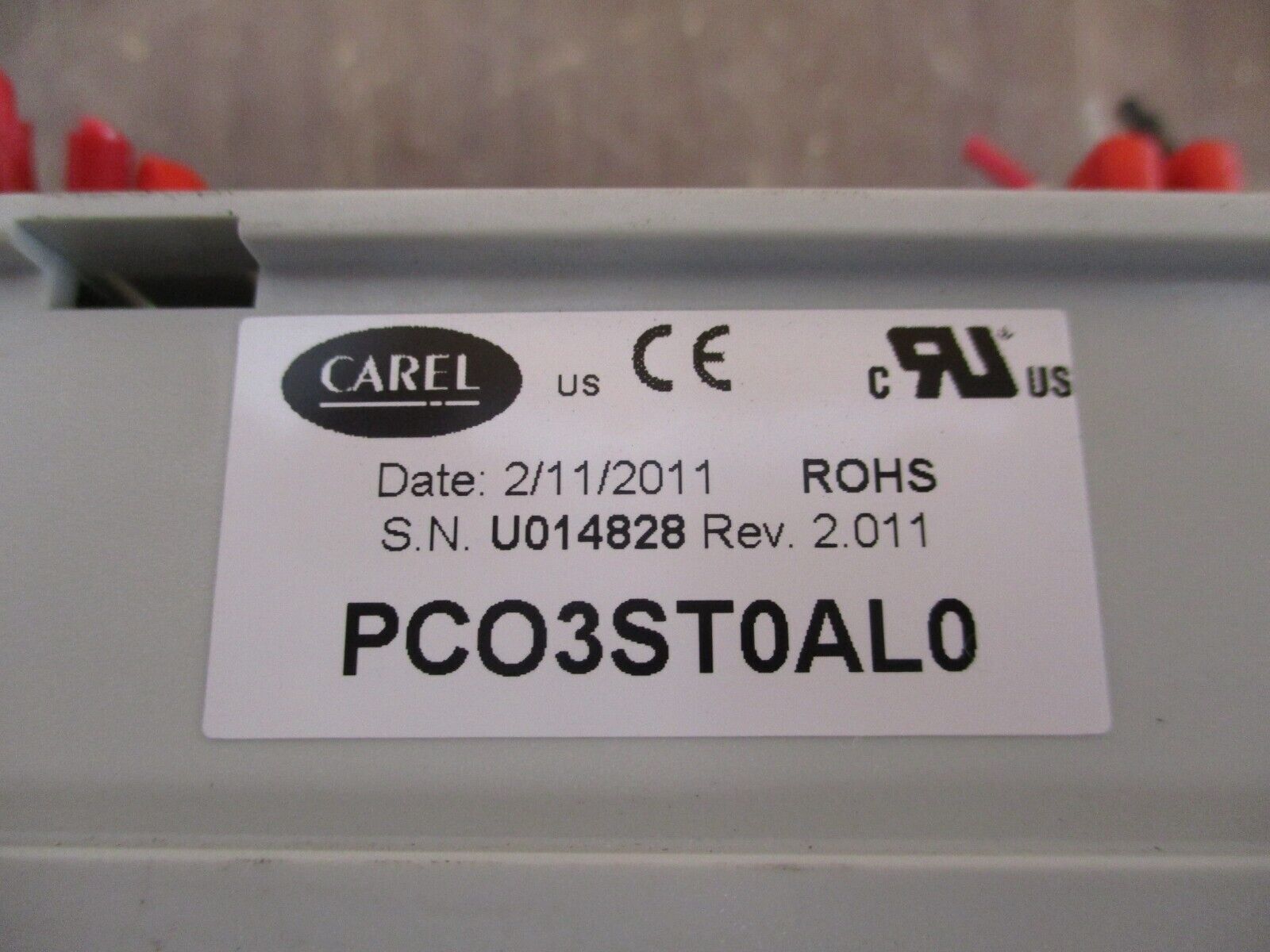 Carel Stulz E² Microprocessor Controller PCO3ST0AL0 Rev. 2.011 24V Used