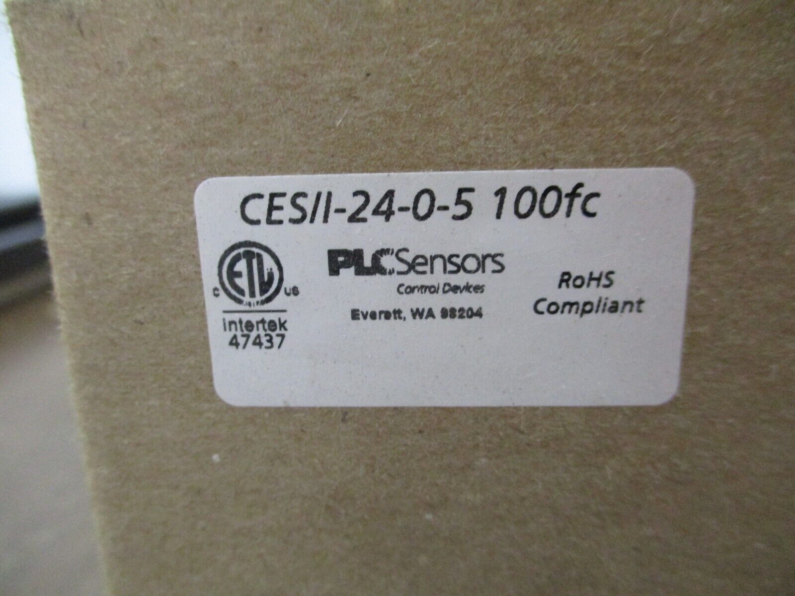 PLC Sensors Photodiode Sensor CES/I-24-0-5 100fc New Surplus