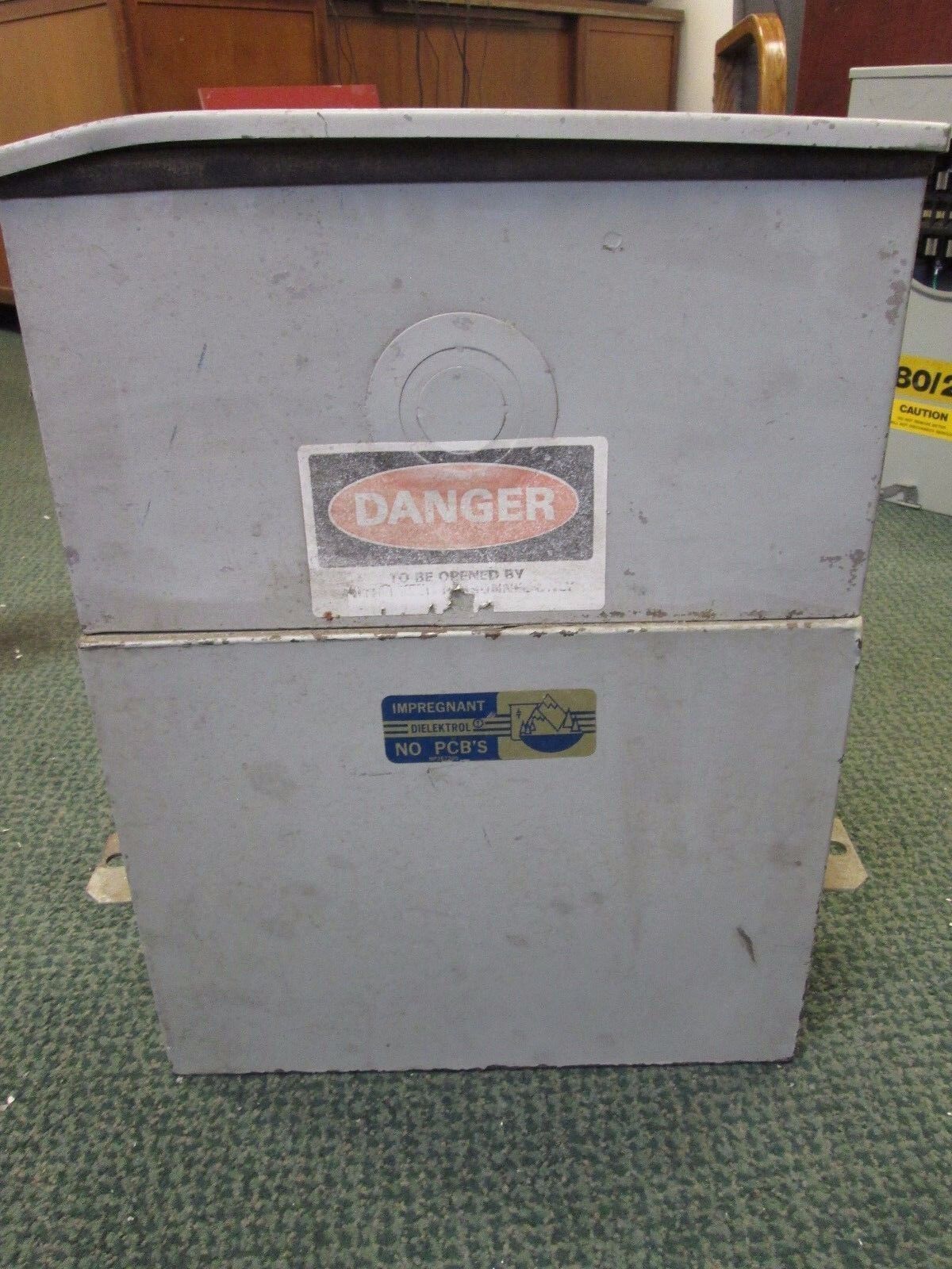 GE Dielektrol Capacitor 55L145KD 20 KVAR 480V 60Hz 1Ph Used