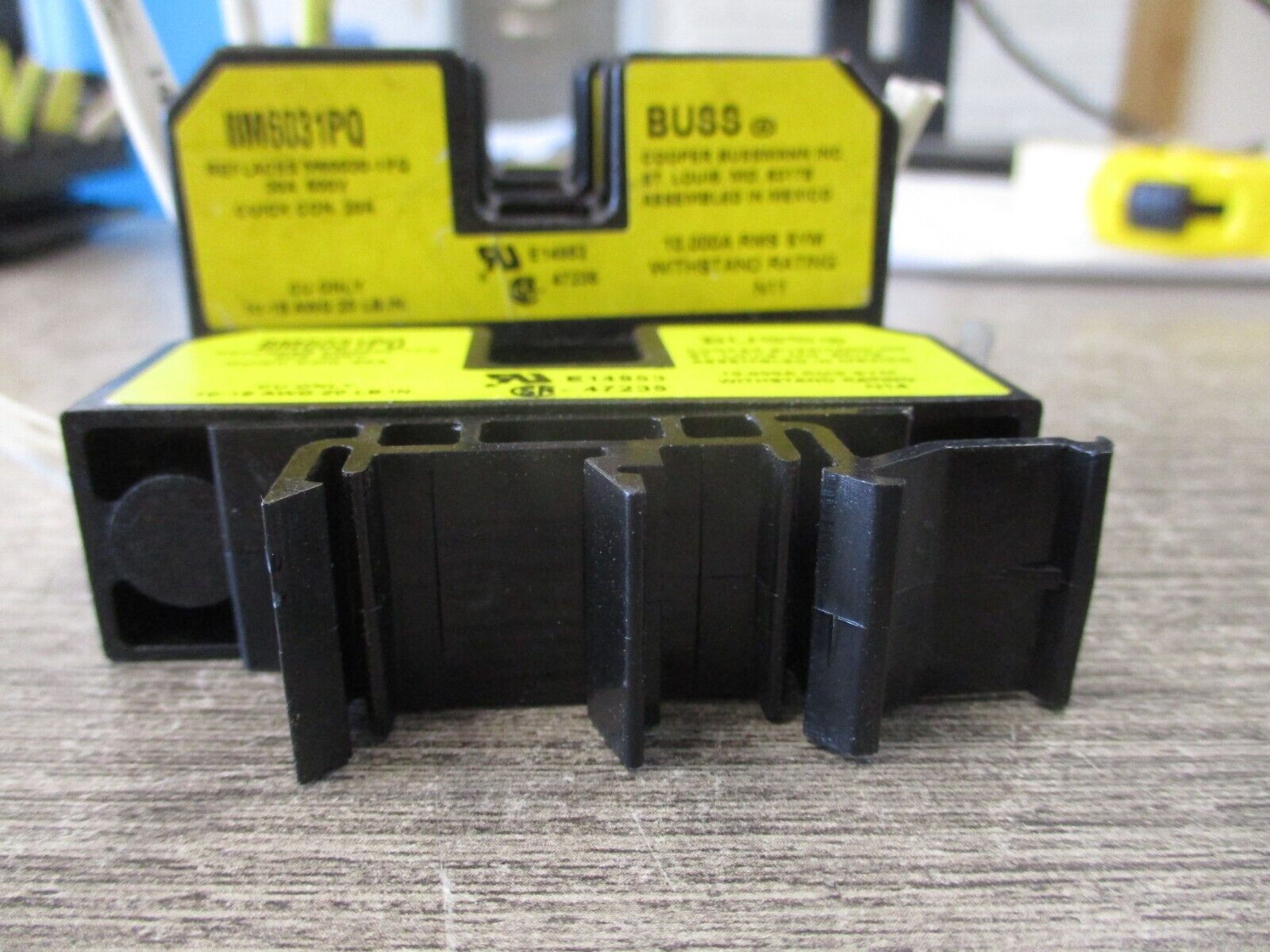 Buss Fuseholder BC6031PQ 30A 600V 1P *Lot of 4* Used
