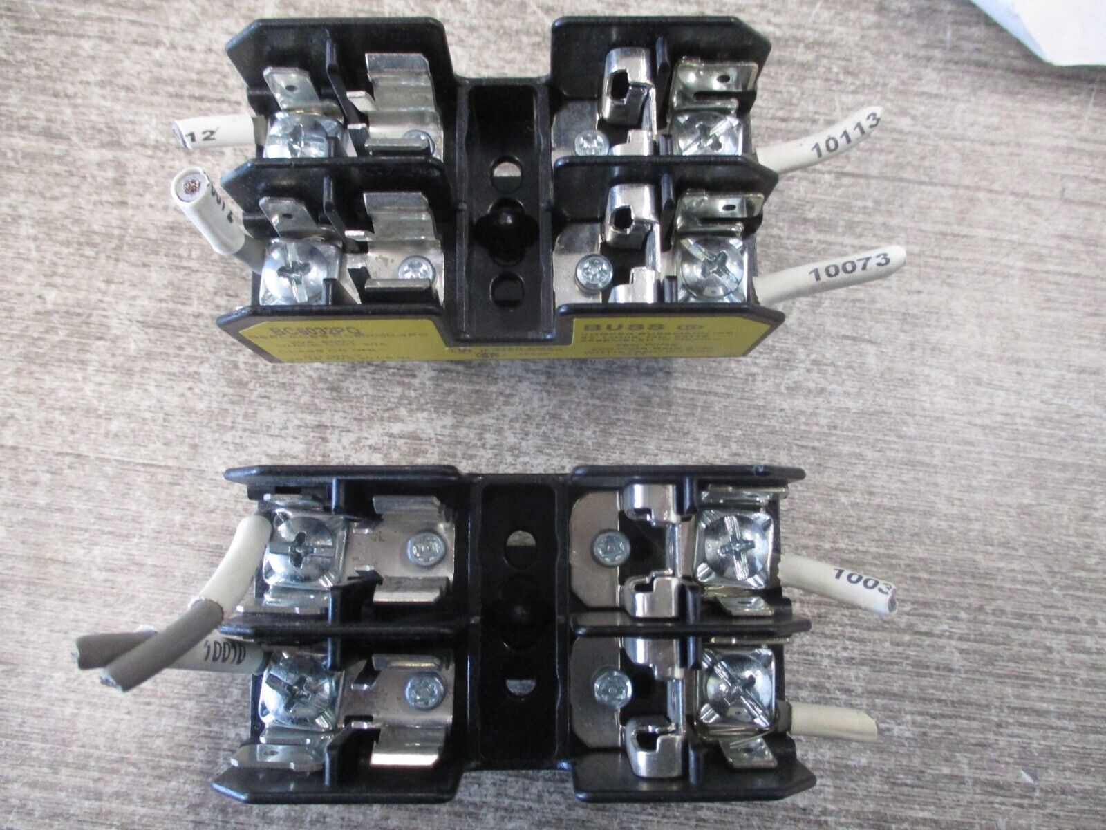 Buss Fuseholder BC6032PQ 30A 600V 2P *Lot of 2* Used