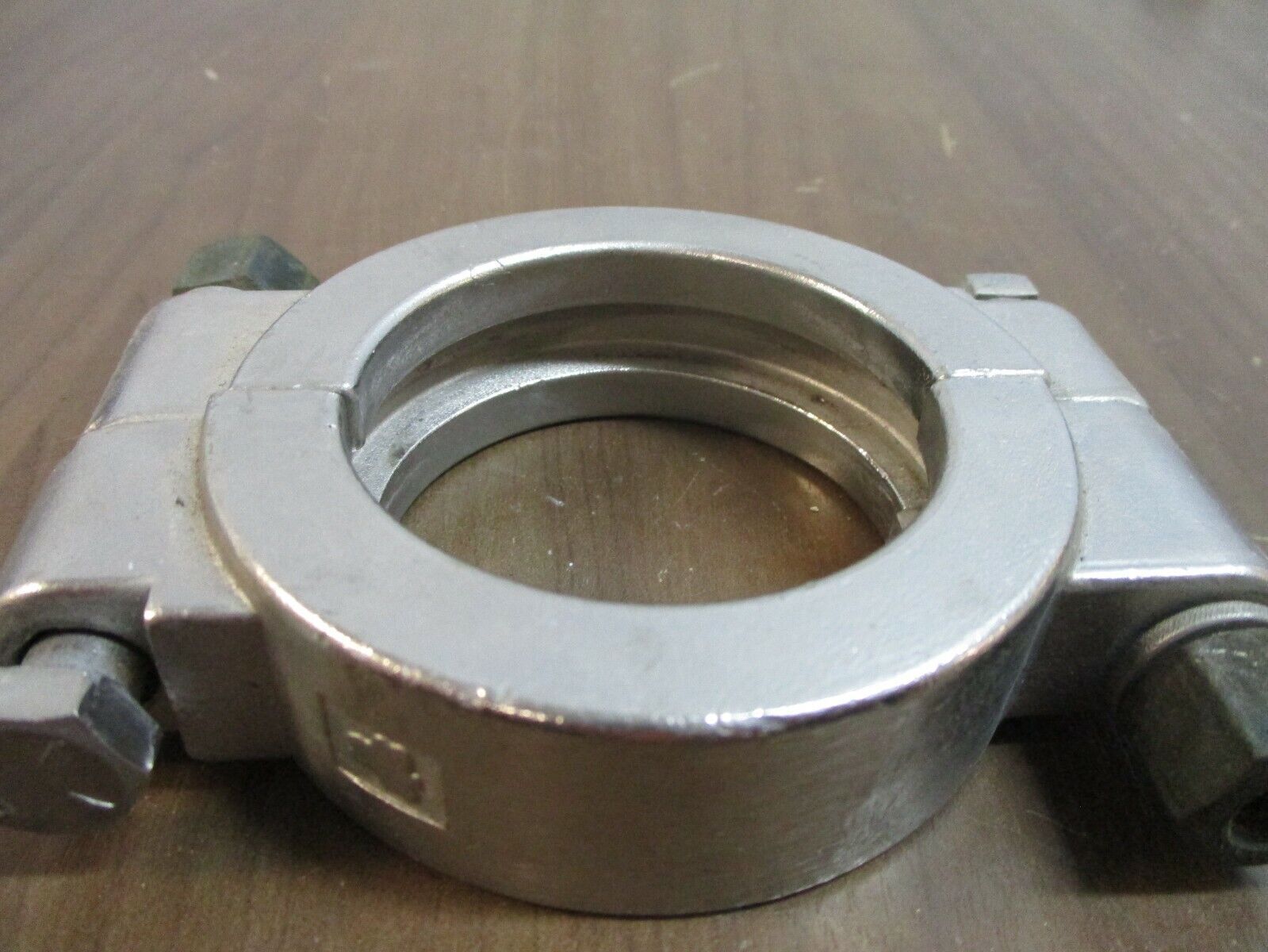 Misc. Brand Stainless Steel High-Pressure Sanitary Clamp Size: 2¼" Used