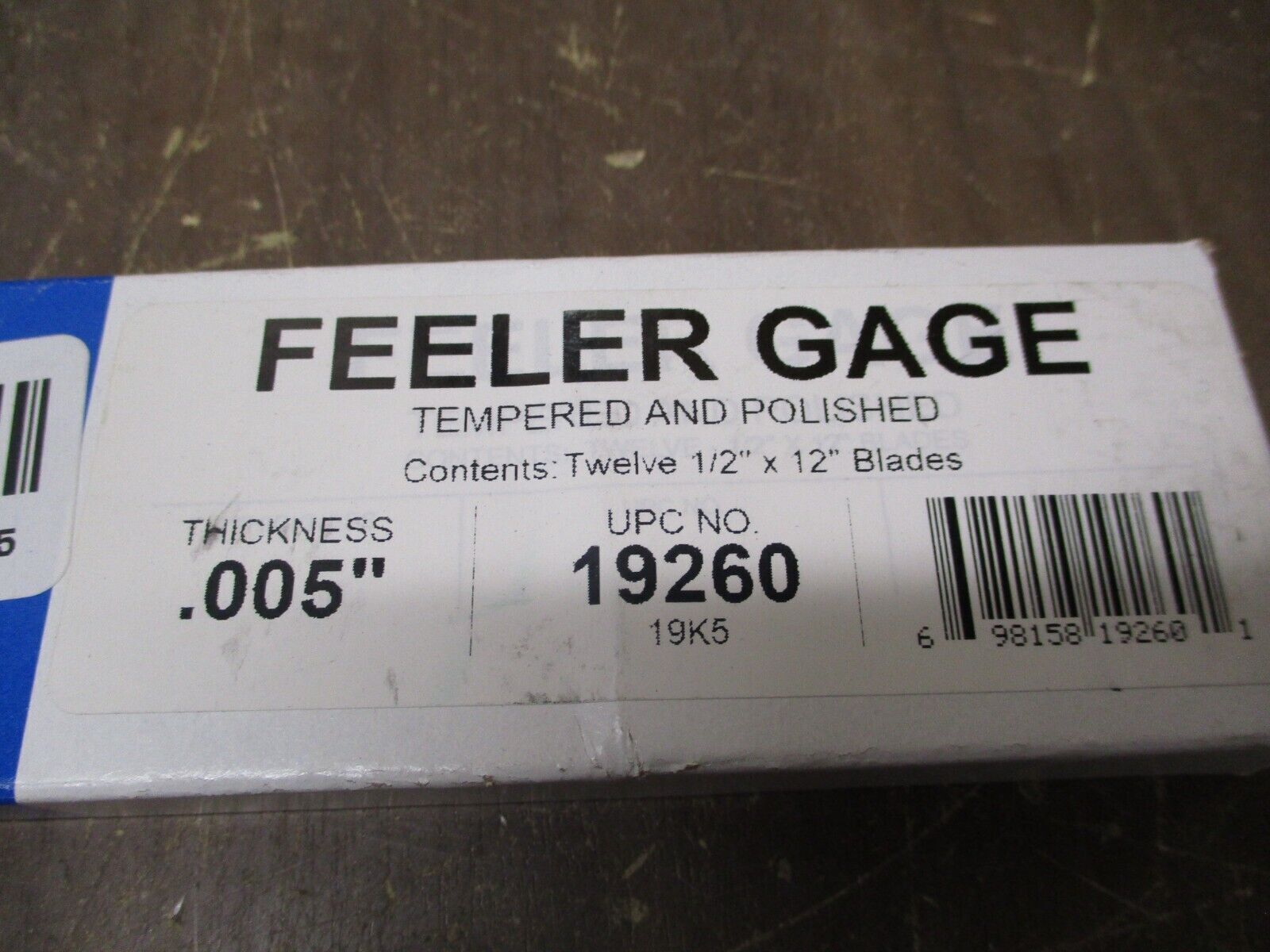 Precision Brand Feeler Gage 19260 Thickness: 0.005 *Box of 12* New Surplus