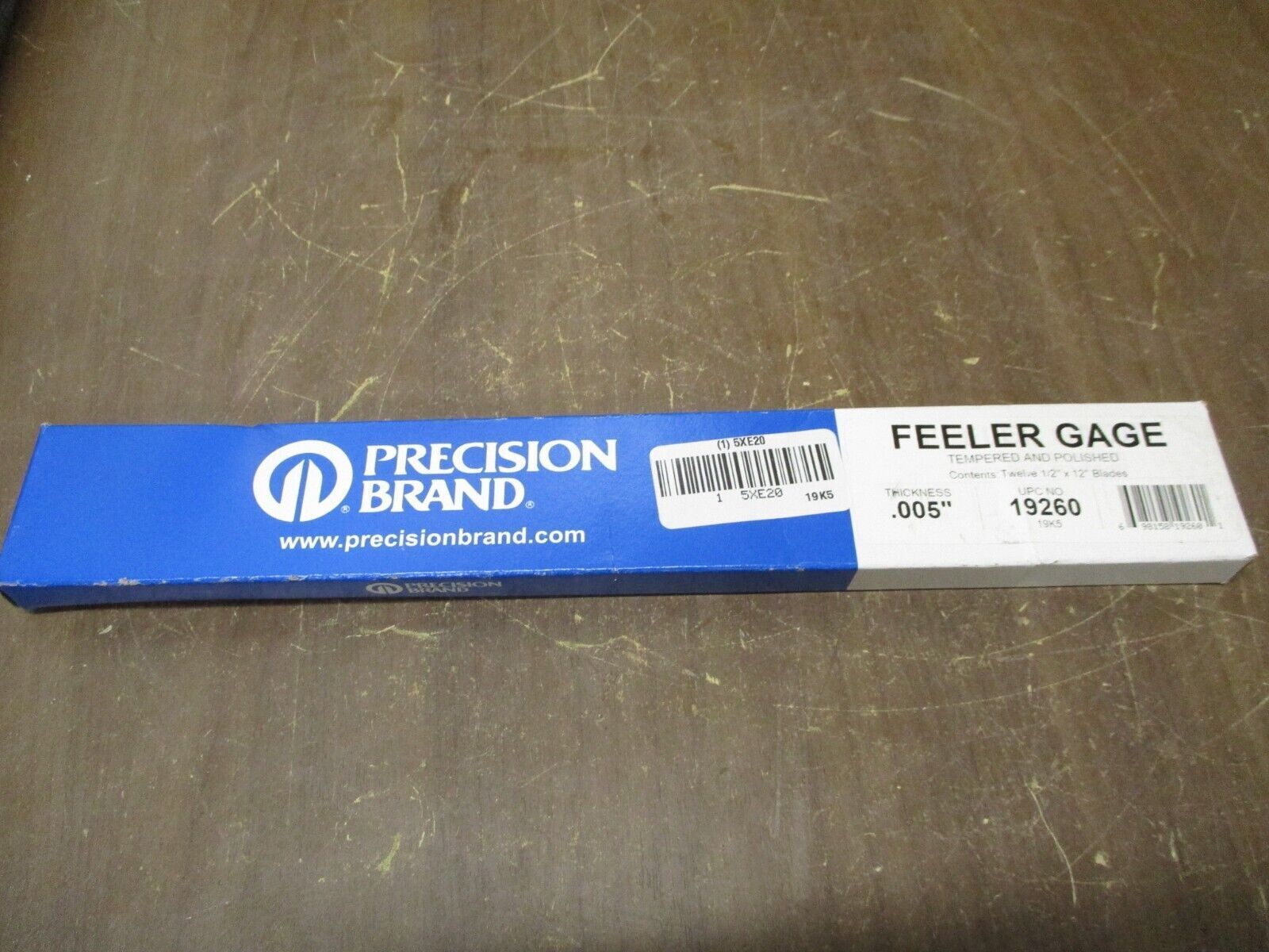 Precision Brand Feeler Gage 19260 Thickness: 0.005 *Box of 12* New Surplus