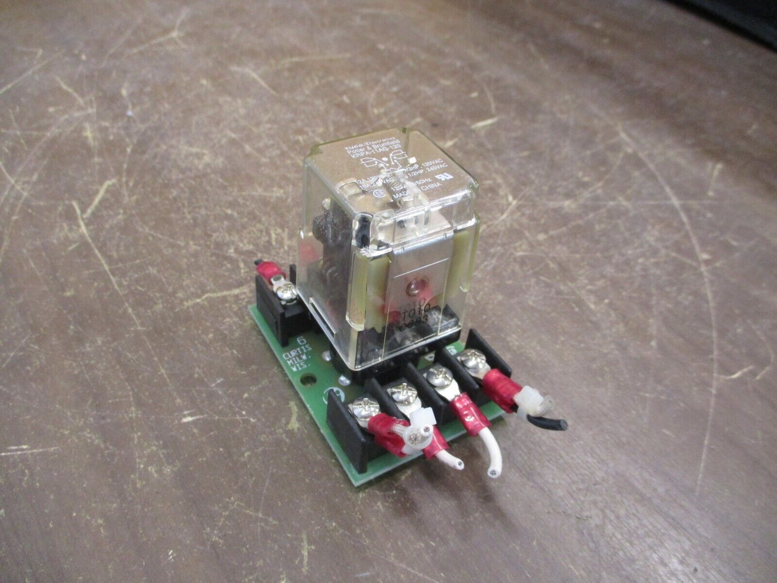 Tyco / Potter & Brumfield Relay w/ Base KRPA-11AG-120 120V Coil Used