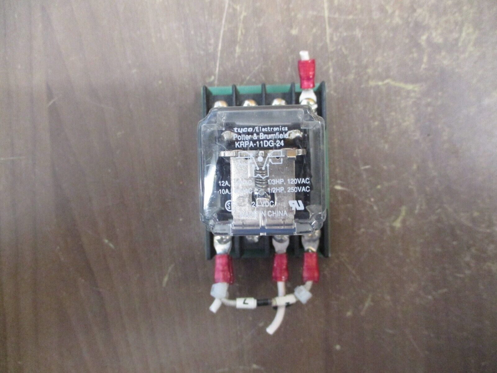 Tyco / Potter & Brumfield Relay w/ Base KRPA-11DG-24 24V Coil Used