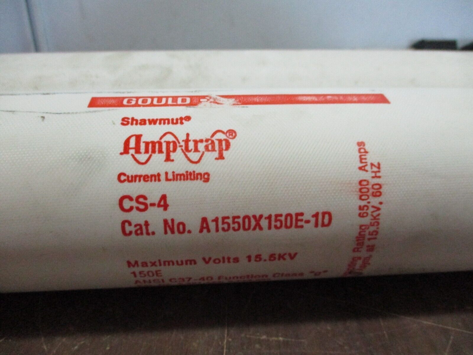 Gould Shawmut CS-4 Amp-Trap Fuse A1550X150E-1D 150E 15.5kV Used