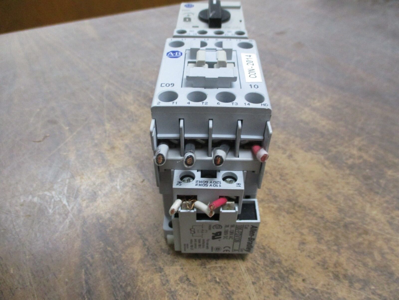 Allen-Bradley Starter 190E-AND2-CB10D-V 120V Coil 25A 600V Trip:1.6-2.5A Used