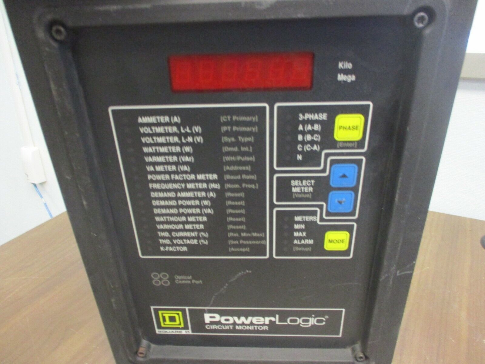 Square D PowerLogic Circuit Monitor 3020 CM-2150 100-264VAC 20-27VA 50/60Hz