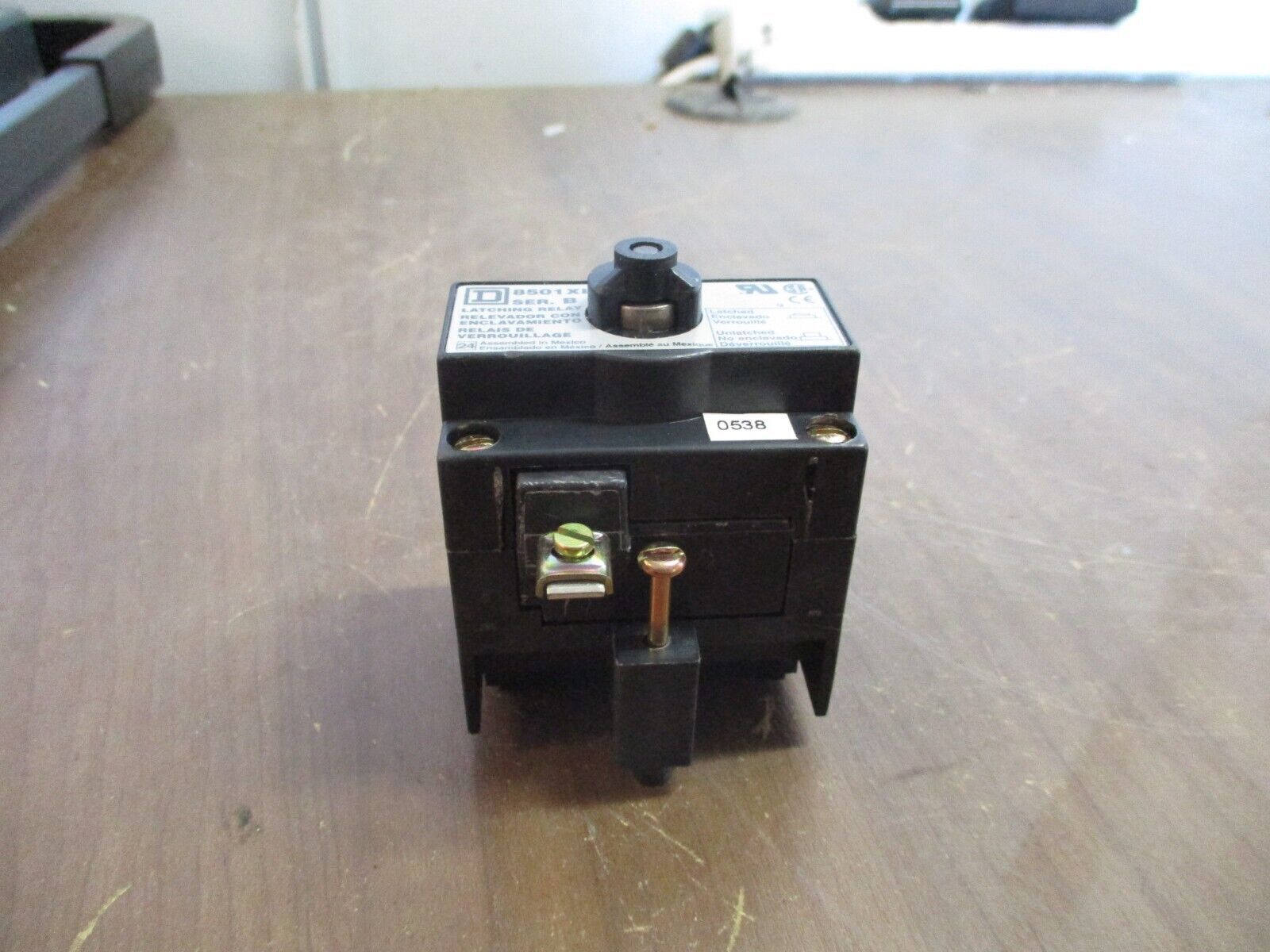 Square D Latching Relay 8501XL Ser. B 120V Coil Used