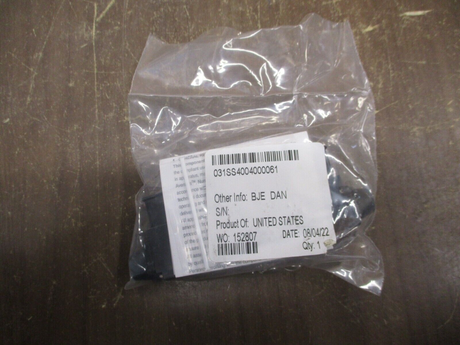 Numatics Solenoid Valve 031SS4004000061 150 PSIG Air Temp -10° - 115° F *No Box*
