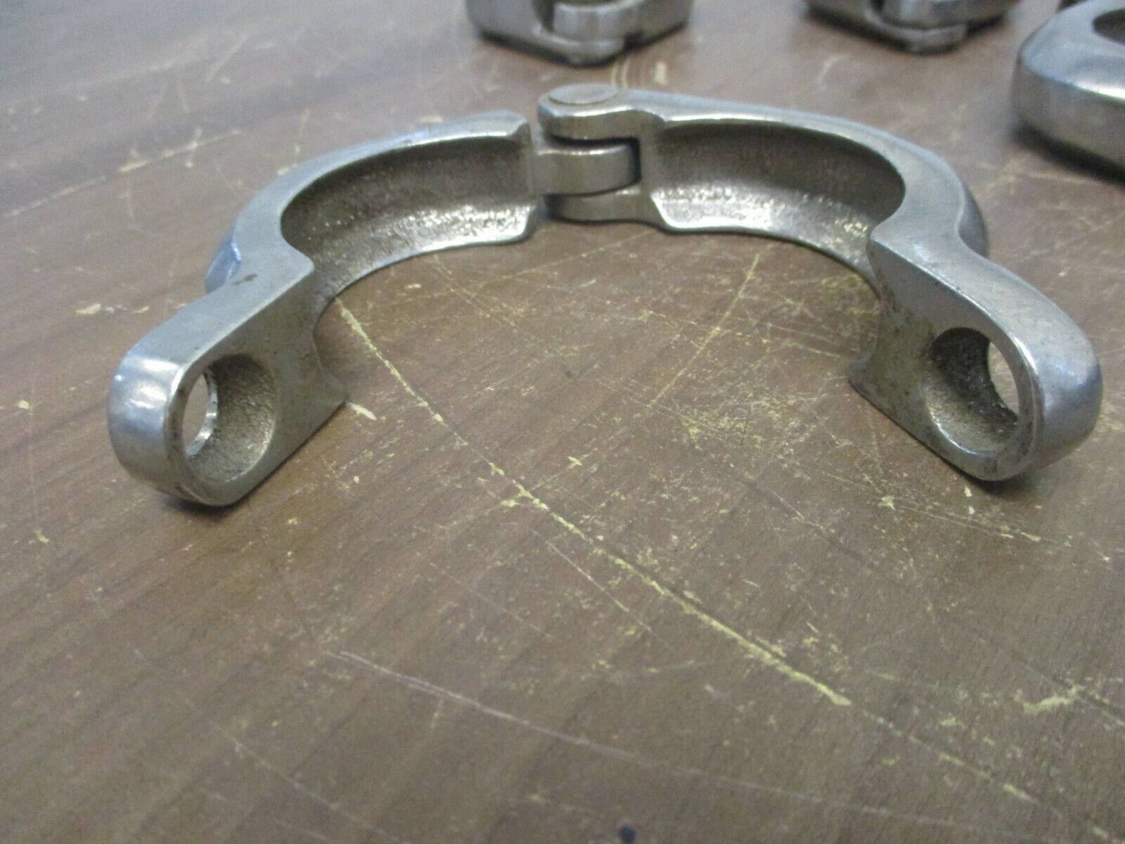Misc. Brand Stainless Steel Sanitary Clamp Size: 1.5" Used *No Bolt* *Lot of 5*