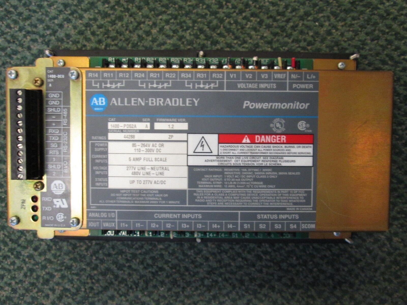 Allen-Bradley Powermonitor 1400-PD52A