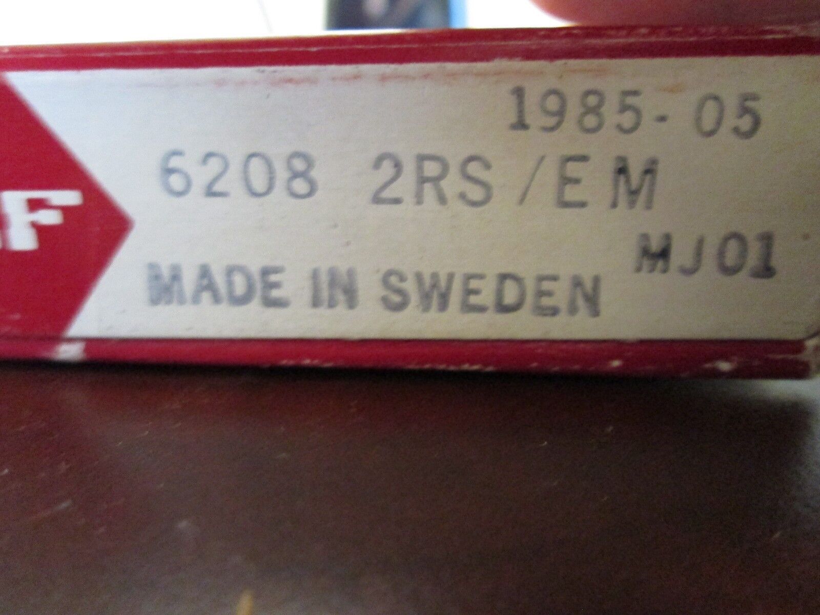 SKF Ball Bearing 6208-2RS/EM