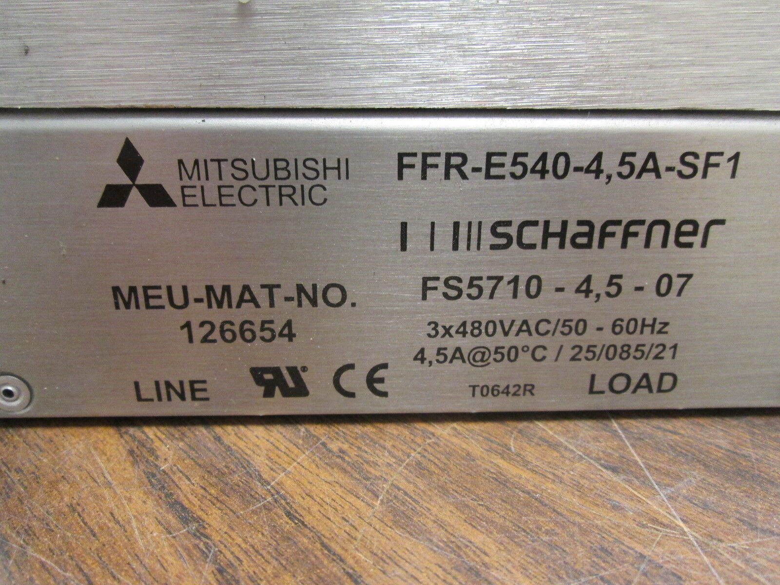 Mitsubishi E500 AC Drive w/ RFI Filter FR-E540-075K-EC 0.75KW 3Ph Used