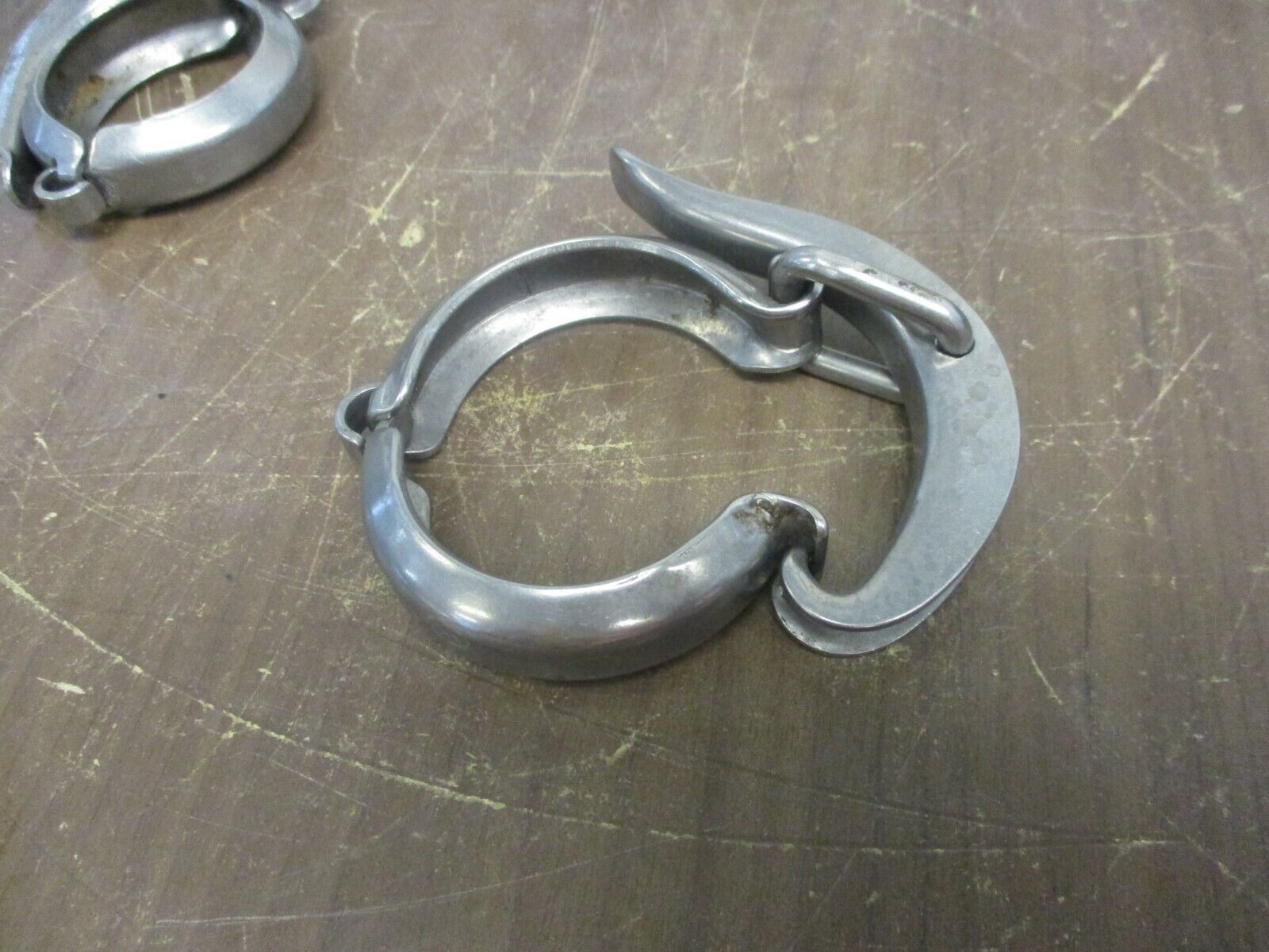 Misc. Brand Stainless Steel Sanitary Clamp Size: 1.5" Used **Lot of 4**