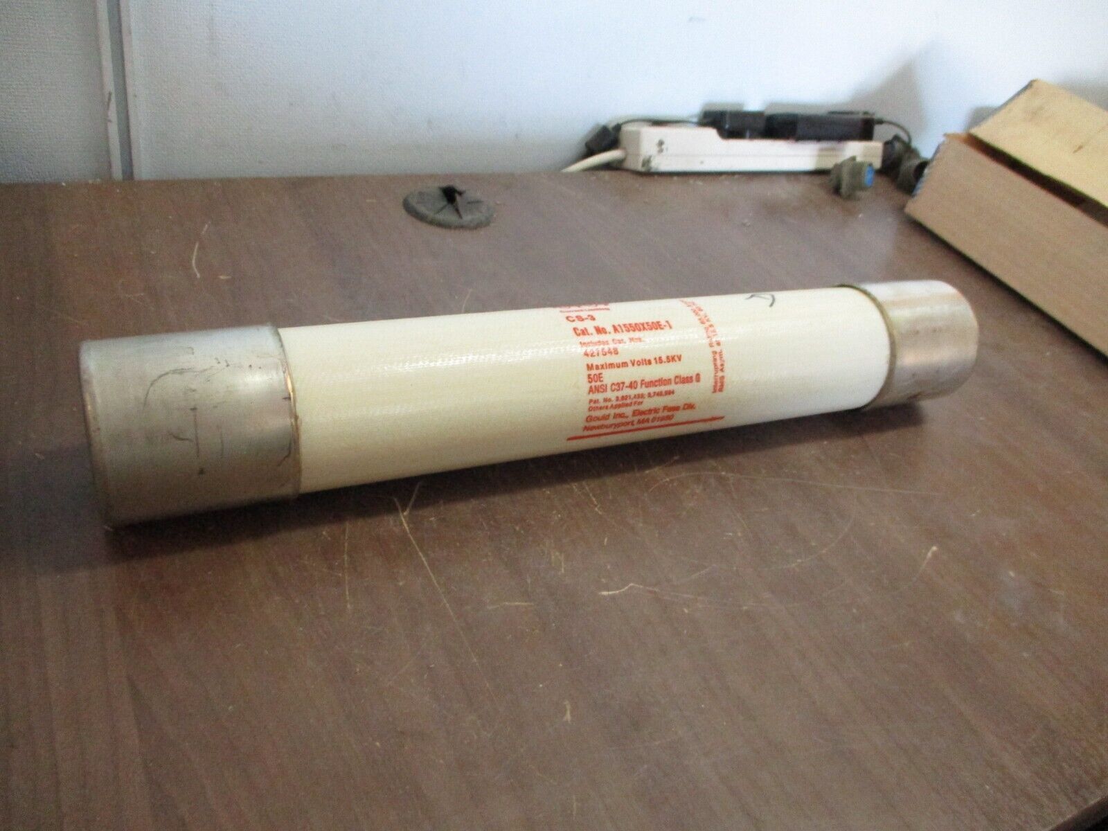 Gould Shawmut Type CS-3 Amp-Trap Fuse A1550X50E-1 50E 15.5kV New Surplus