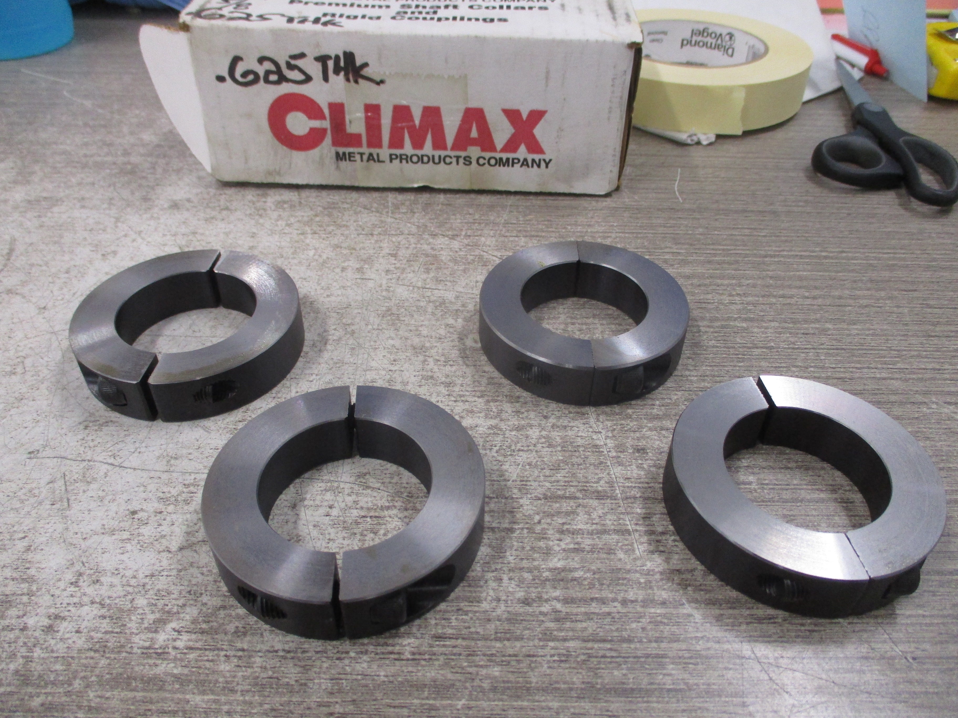 Climax Clamping Shaft Collar 2C-168 1-11/16" ID *Box of 4* New Surplus