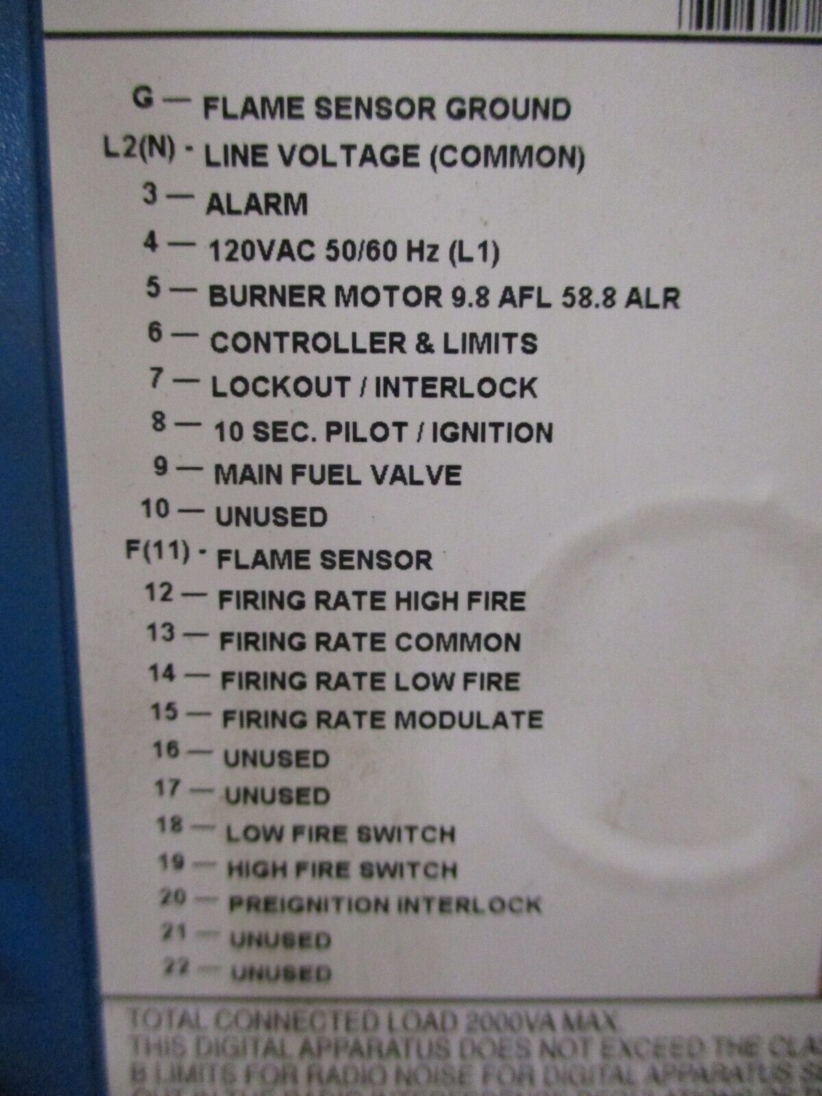 Honeywell Burner Control RM7845 A 1001 S/W Rev. 4141 Used
