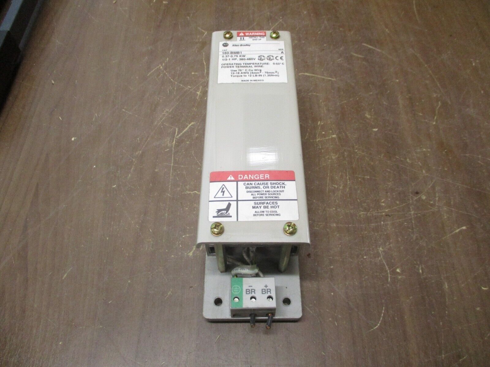Allen-Bradley Dynamic Brake Module 160-BMB1 Ser. A 1/2-1 HP 380-460V Used