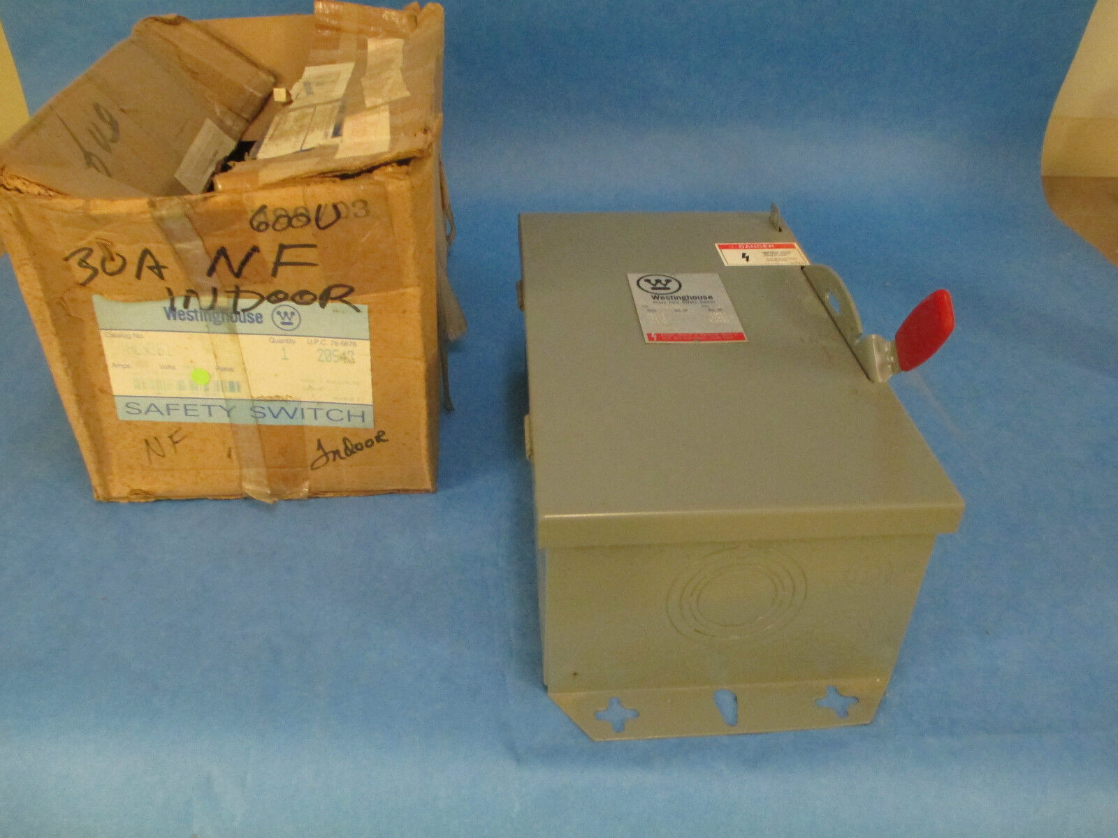 Westinghouse Safety Switch, HUN361, Nonfusible, 30A 600V 3P, New in Box!!!
