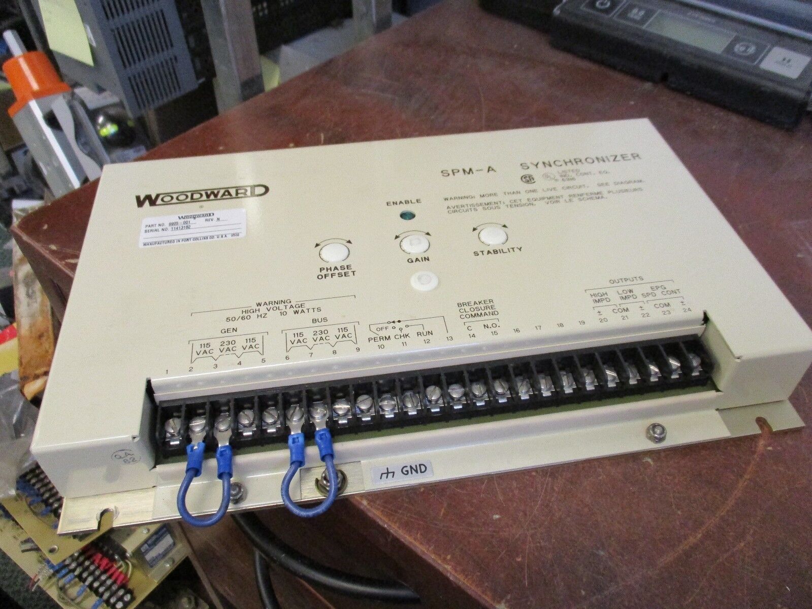 Woodward SPM-A Synchronizer 9905-001 Rev. N 50/60Hz 10 Watts Used